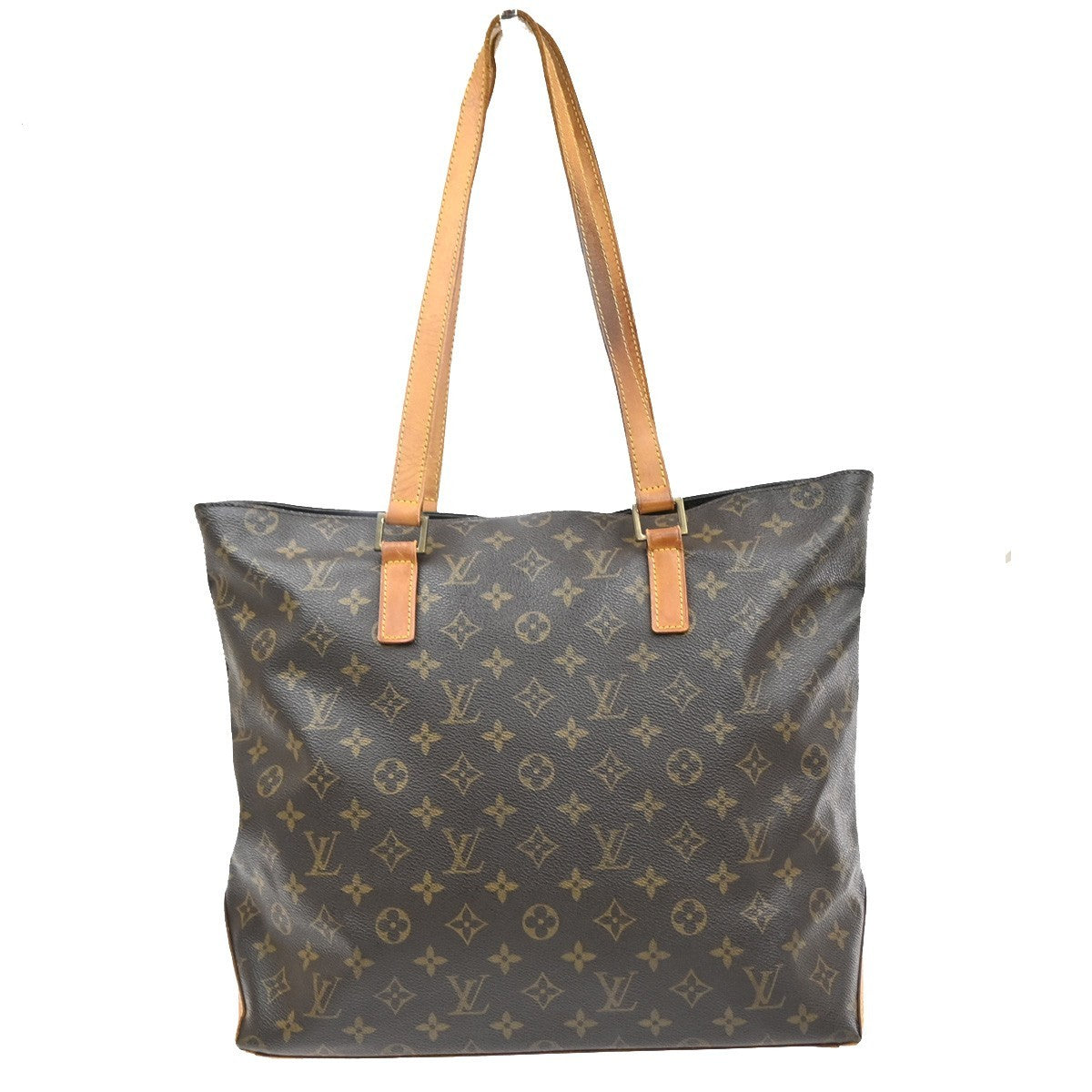 Louis Vuitton Cabas Mezzo Monogram Canvas Brown Canvas Tote Bag Bag (Pre-Owned)