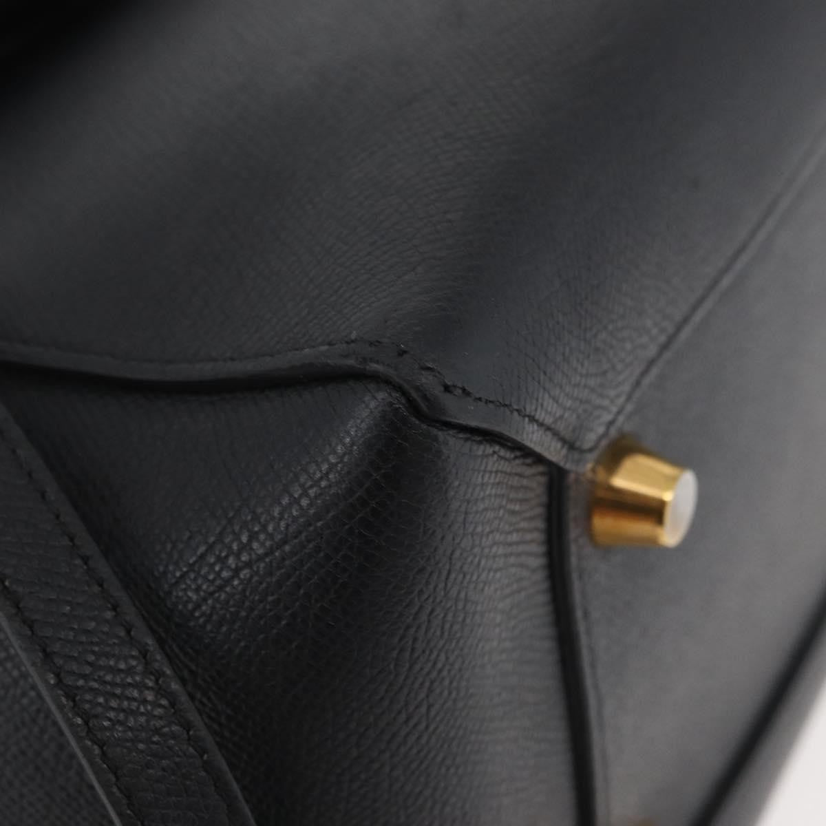 Celine Belt Bag Textured Leather Black Leather Handbag (Pre-Owned)