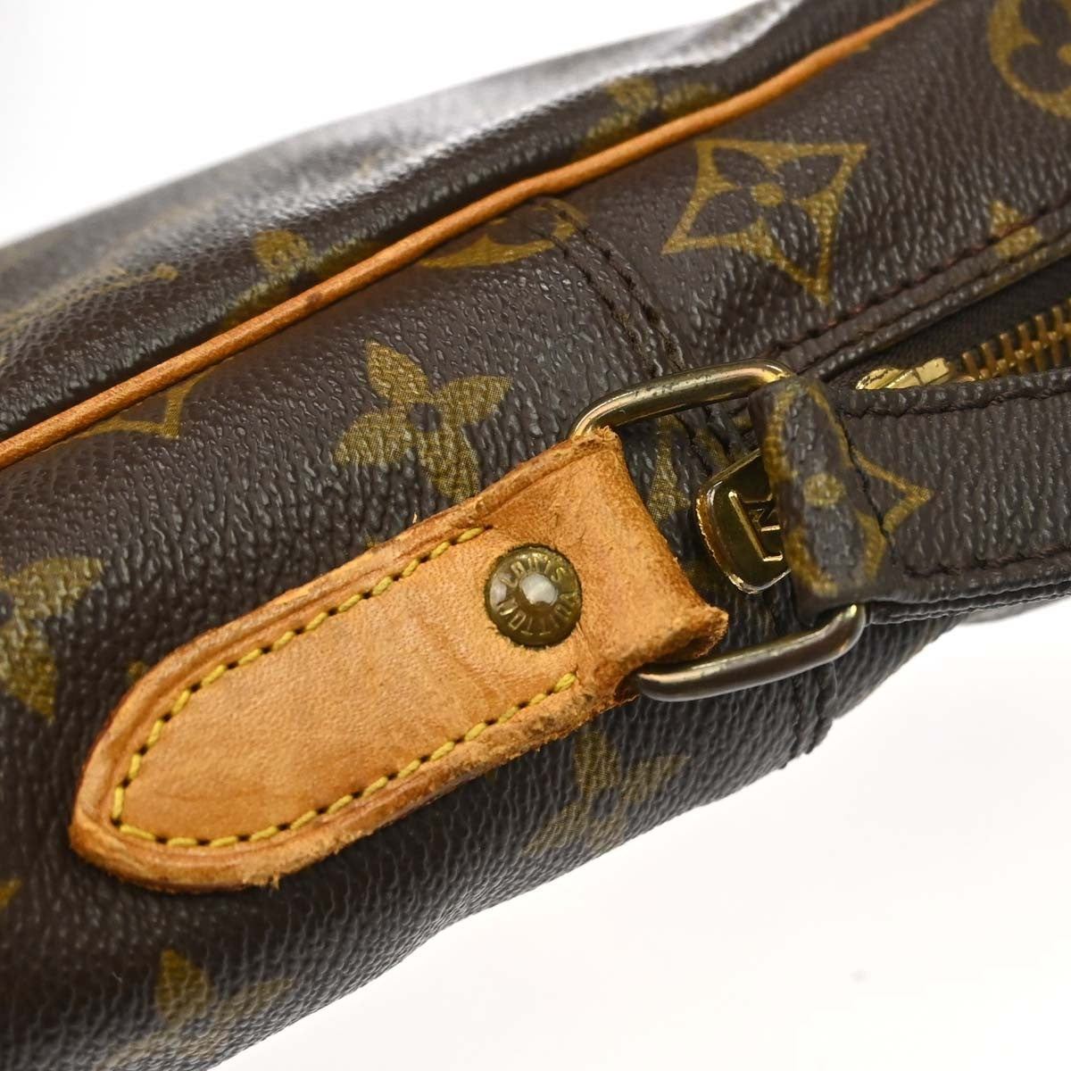 Louis Vuitton Danube Handbag Monogram Canvas Brown Canvas Shoulder Bag Bag (Pre-Owned)