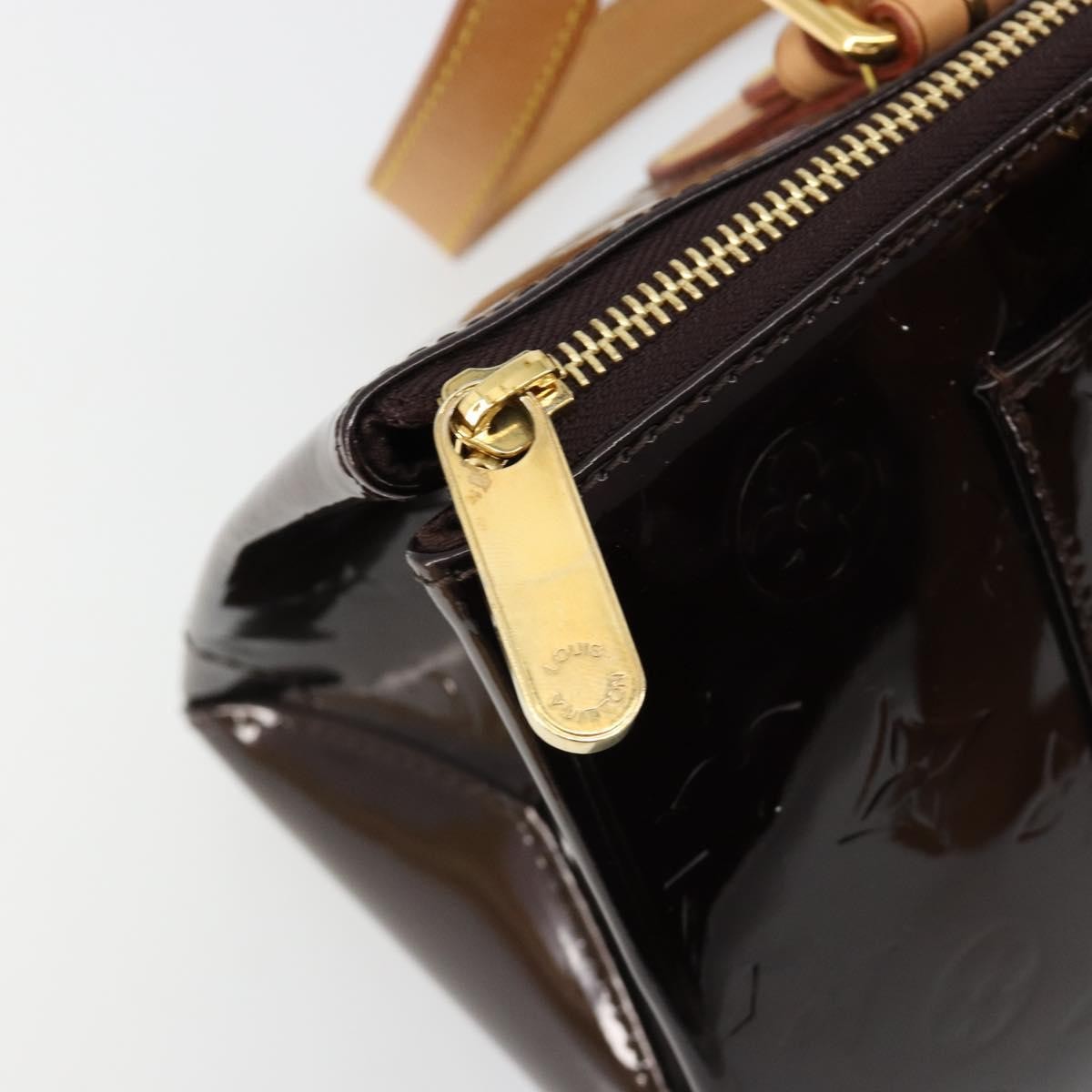 Louis Vuitton Rosewood Avenue Handbag Monogram Vernis Purple Patent_Leather Handbag (Pre-Owned)