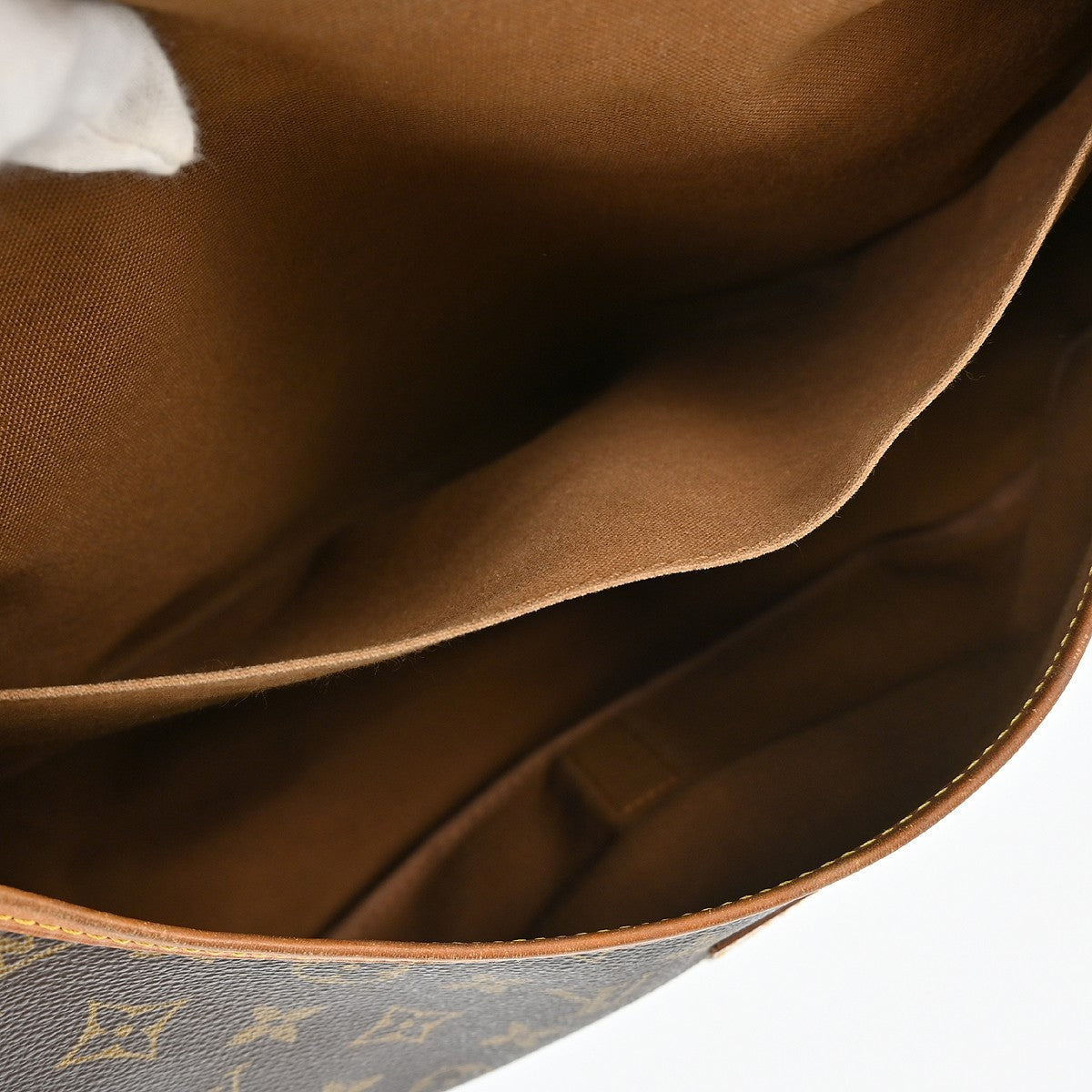 Louis Vuitton Saumur Handbag Monogram Canvas Brown Canvas Shoulder Bag Bag (Pre-Owned)