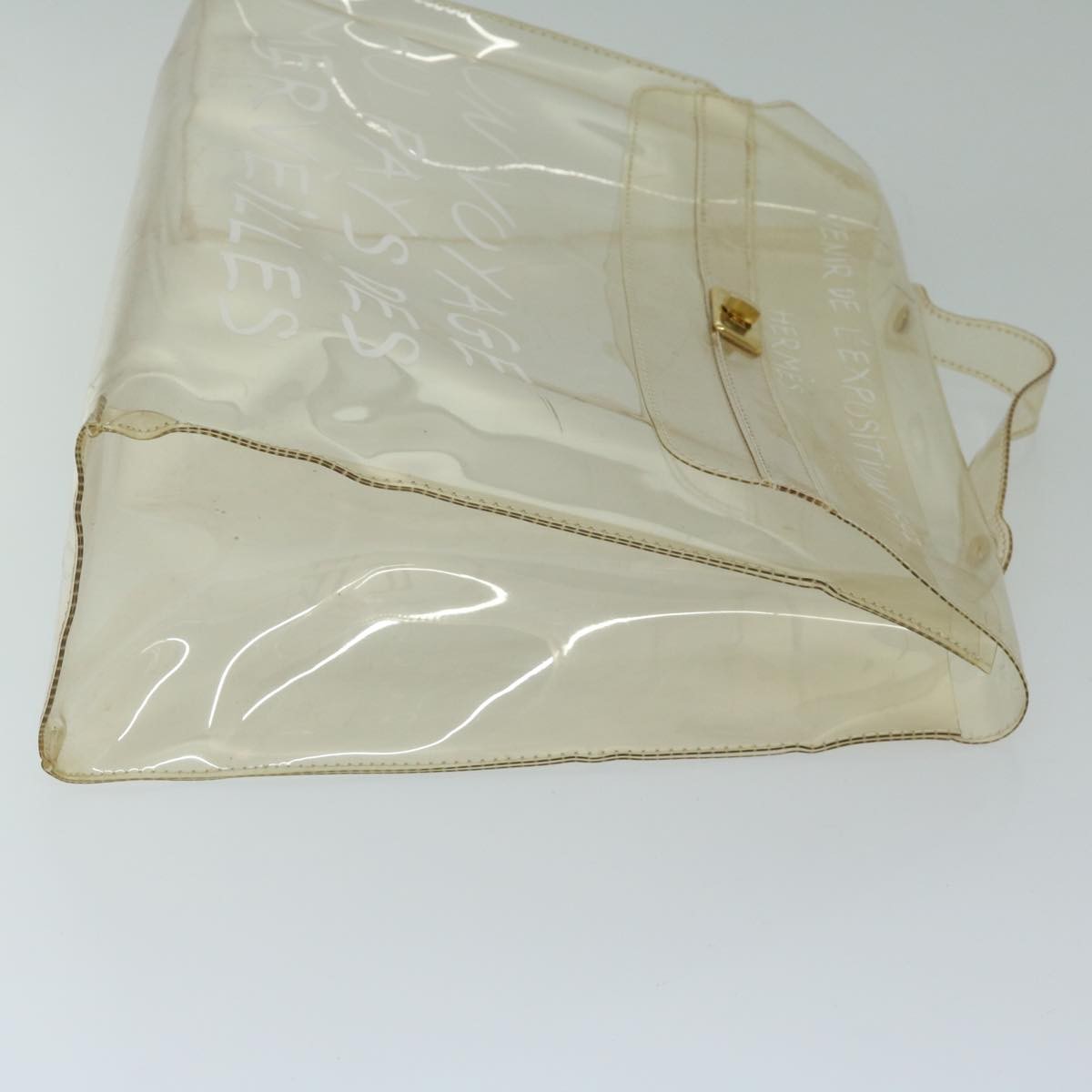 Hermes Kelly Souvenir Bag Vinyl Clear Plastic Handbag (Pre-Owned)