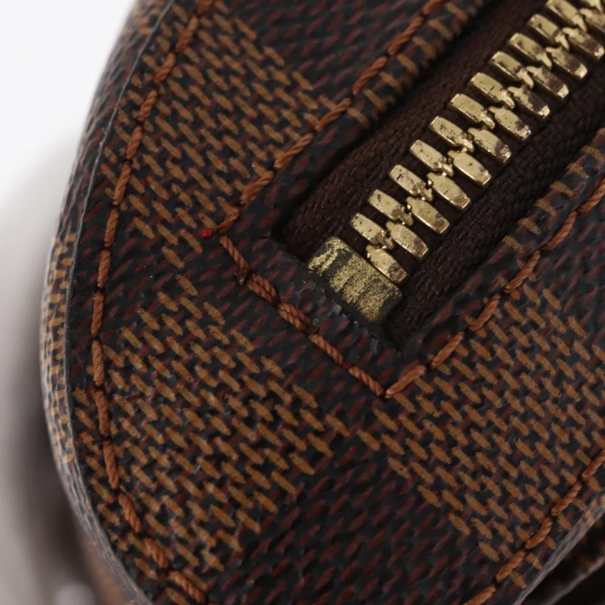 Louis Vuitton Geronimos Waist Bag Damier Brown Canvas Shoulder Bag Bag (Pre-Owned)