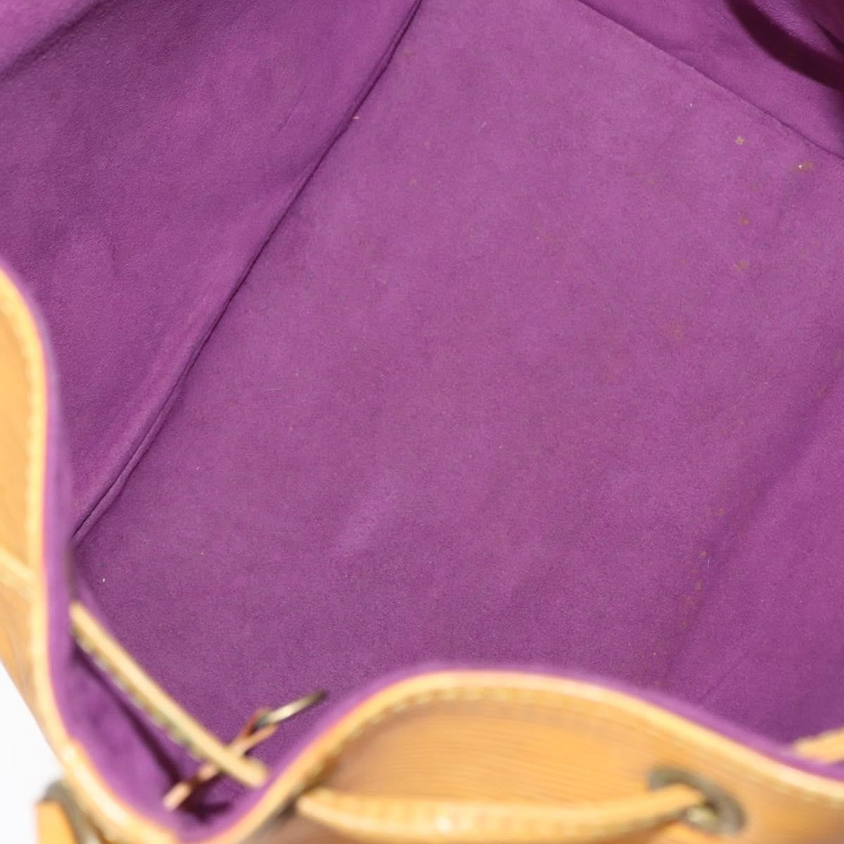 Louis Vuitton Petit Noe Handbag Epi Leather Yellow Leather Shoulder Bag Bag (Pre-Owned)