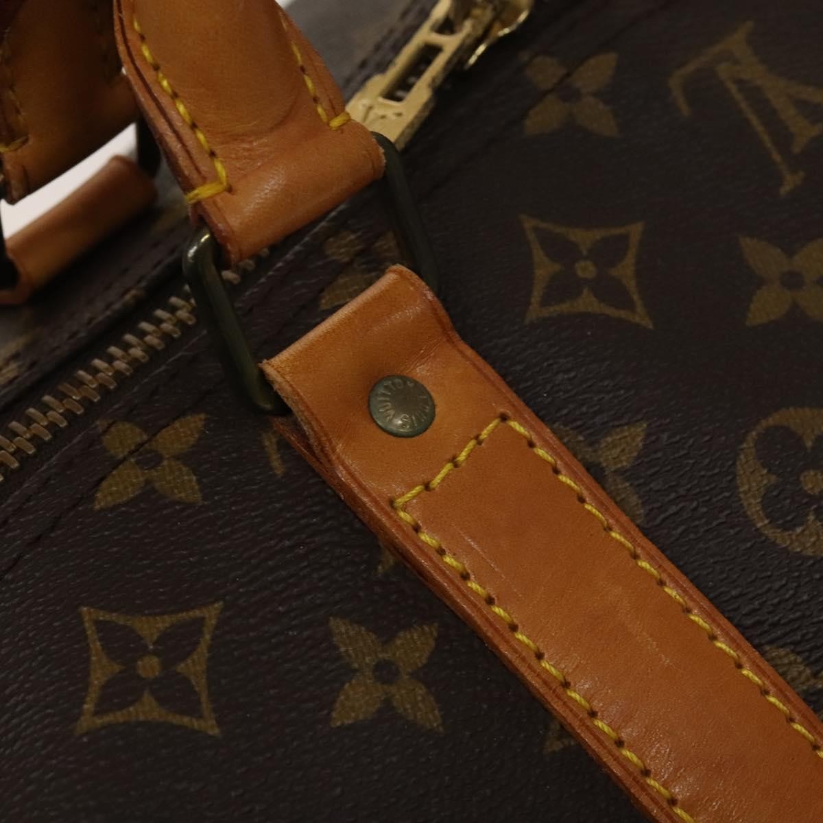 Louis Vuitton Keepall Bag Monogram Canvas Brown Canvas Travel Bag Bag (Pre-Owned)