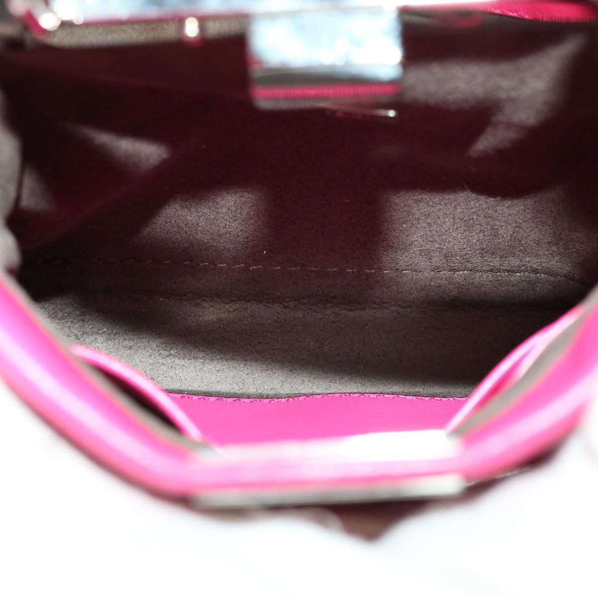 Fendi Peekaboo Bag Leather Pink Leather Handbag (Pre-Owned)