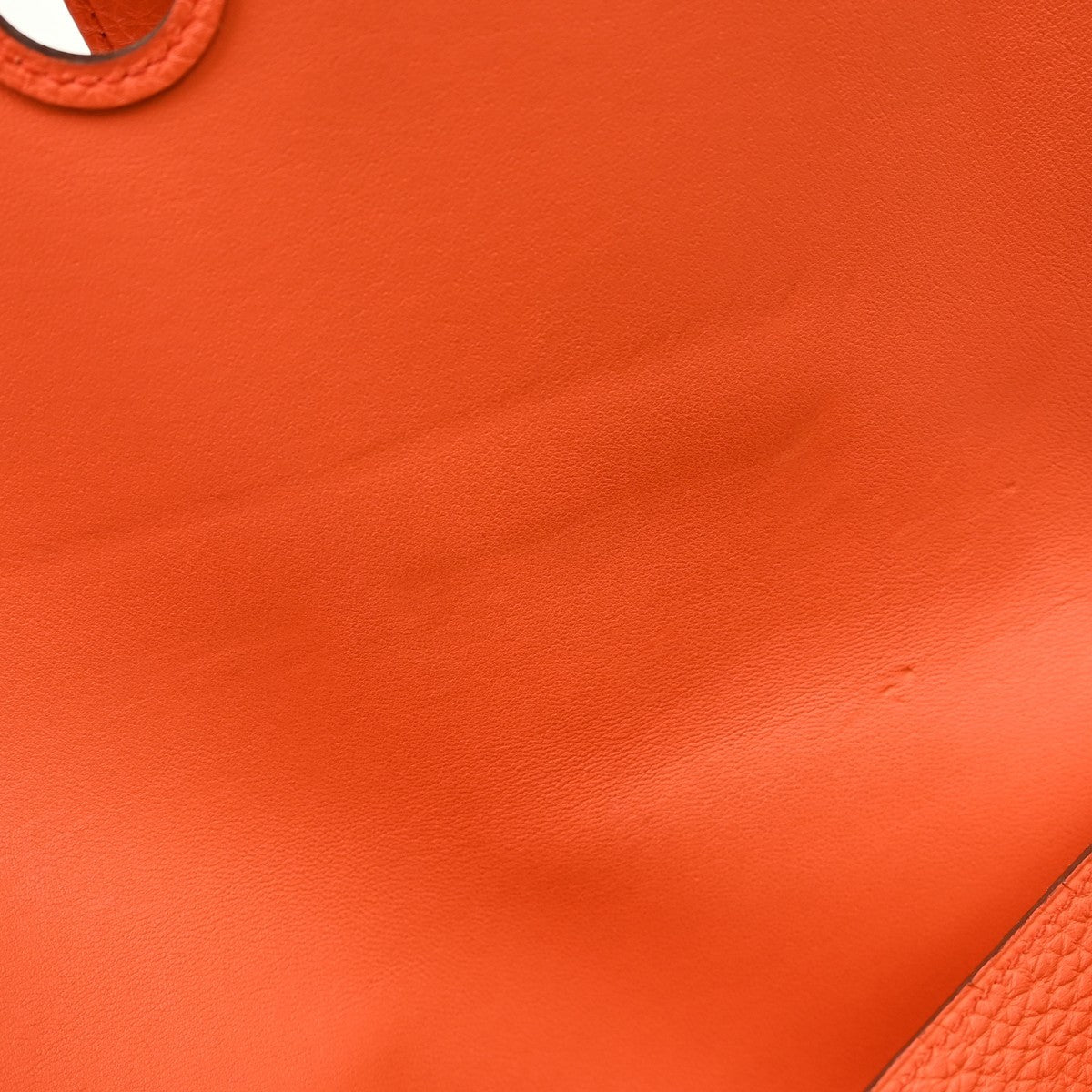 Hermes Dogon Duo Combined Wallet Leather Orange Leather Wallets Accessory (Pre-Owned)