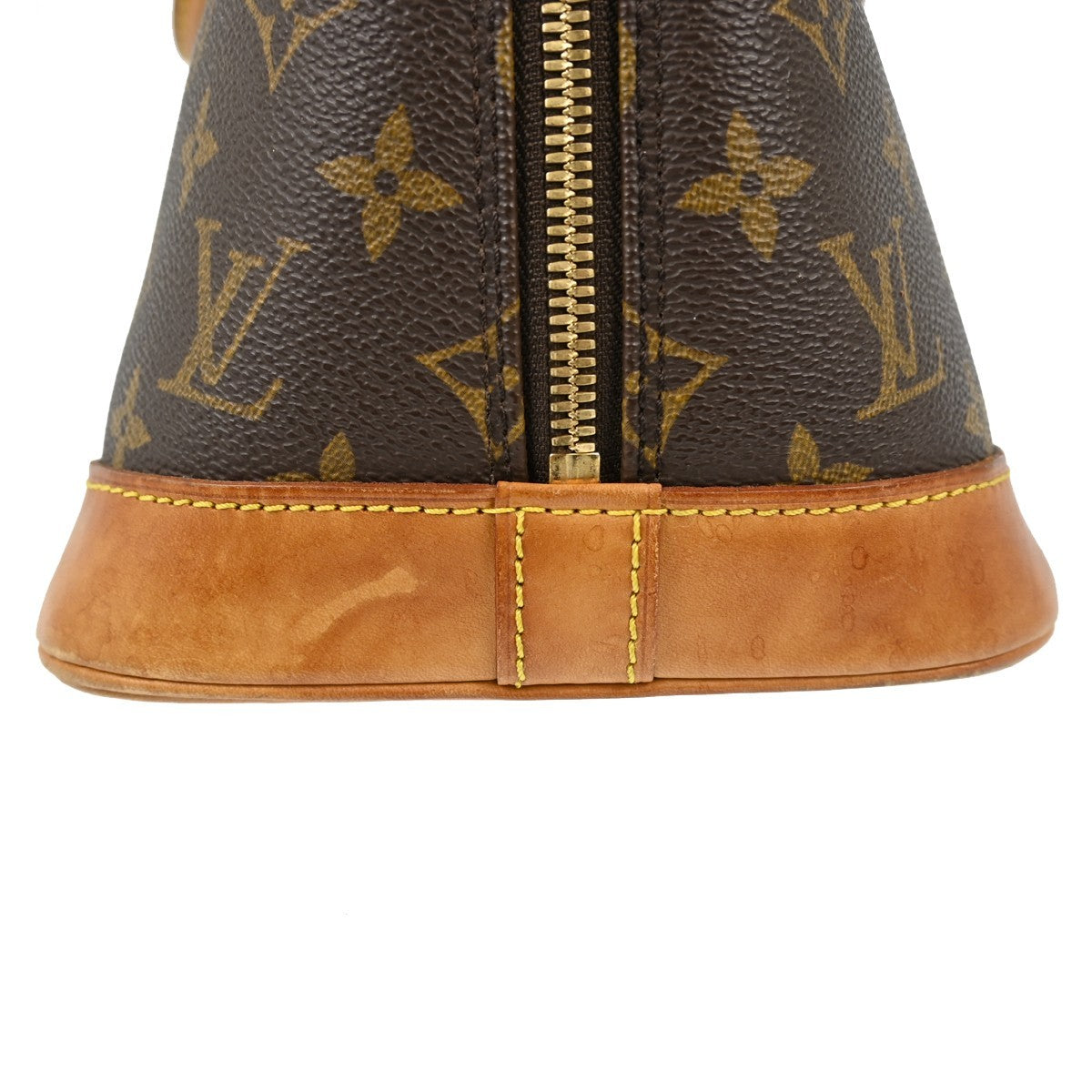 Louis Vuitton Alma Handbag Monogram Canvas Brown Canvas Handbag (Pre-Owned)