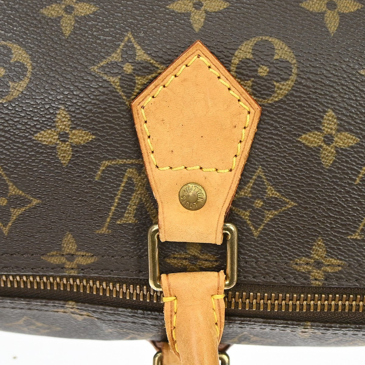 Louis Vuitton Speedy Handbag Monogram Canvas Brown Canvas Handbag (Pre-Owned)