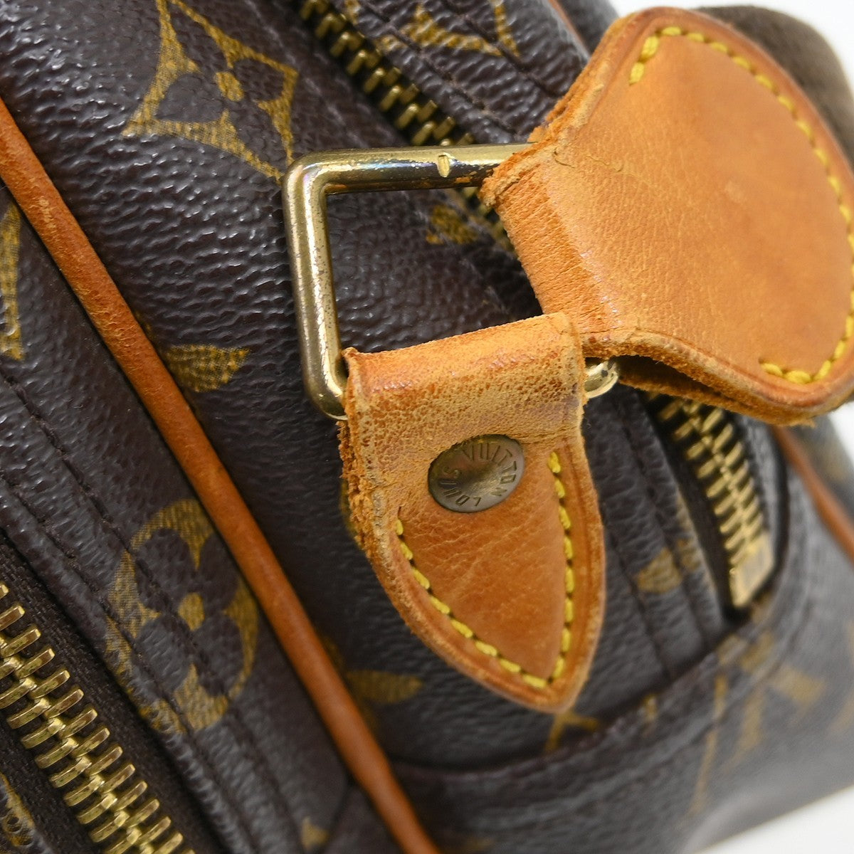 Louis Vuitton Reporter Bag Monogram Canvas Brown Canvas Shoulder Bag Bag (Pre-Owned)