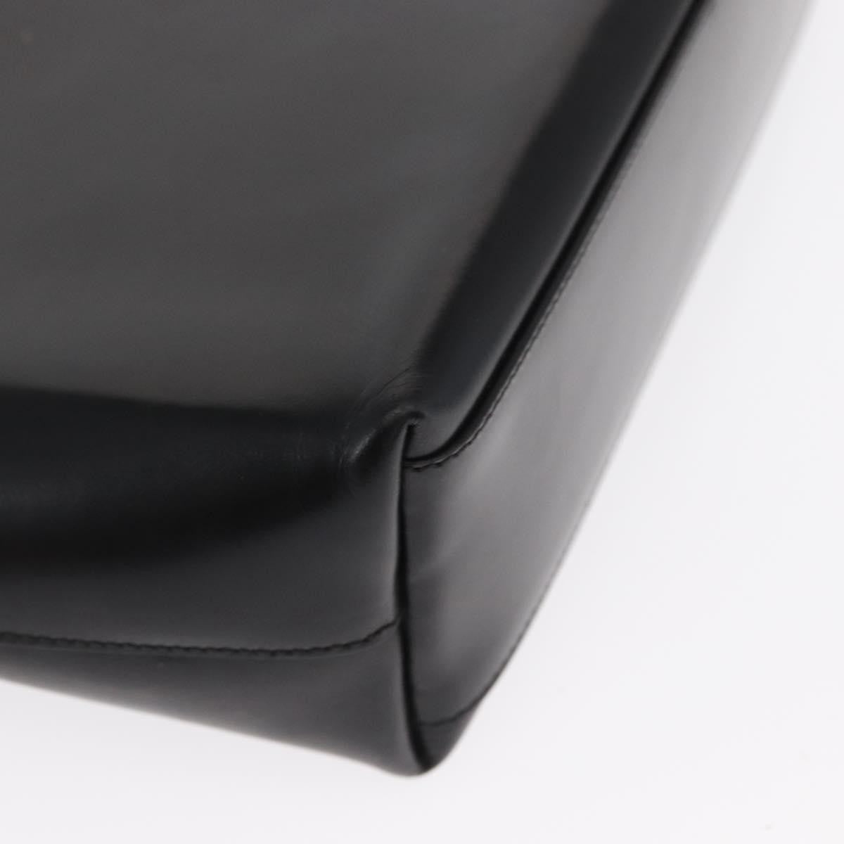 Prada Vintage Handbag Leather Black Leather Handbag (Pre-Owned)