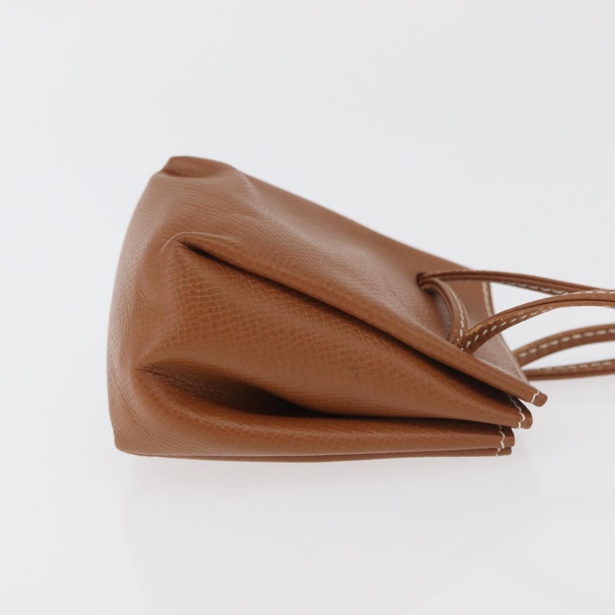 Hermes Vespa Pouch Leather Brown Leather Clutche & Pouche Bag (Pre-Owned)