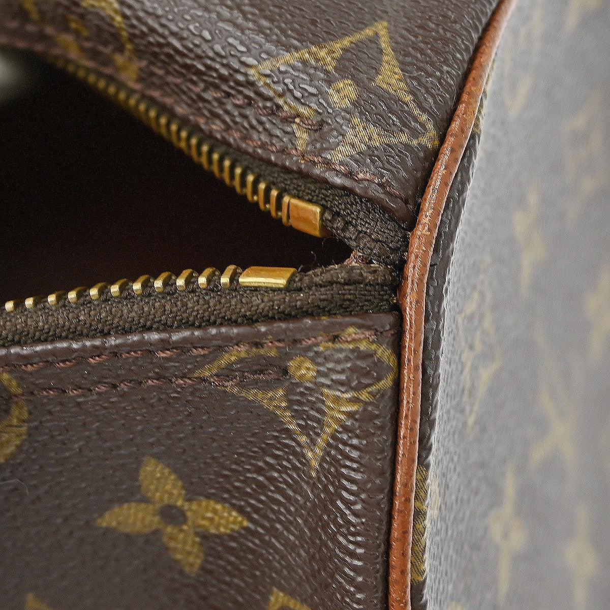 Louis Vuitton Papillon Handbag Monogram Canvas Brown Canvas Handbag (Pre-Owned)