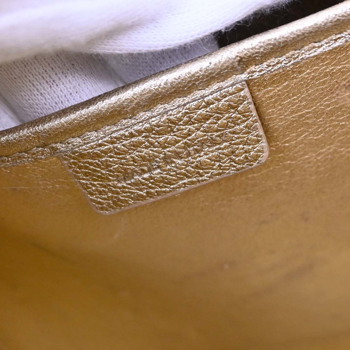 Celine Luggage Bag Smooth Leather Gold Leather Tote Bag Bag (Pre-Owned)