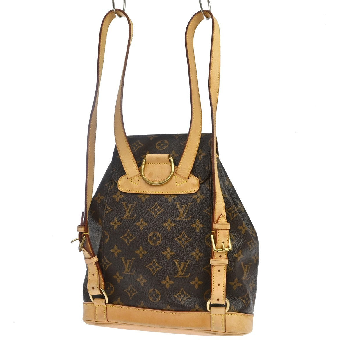 Louis Vuitton Vintage Montsouris Backpack Monogram Canvas Brown Canvas Backpack Bag (Pre-Owned)