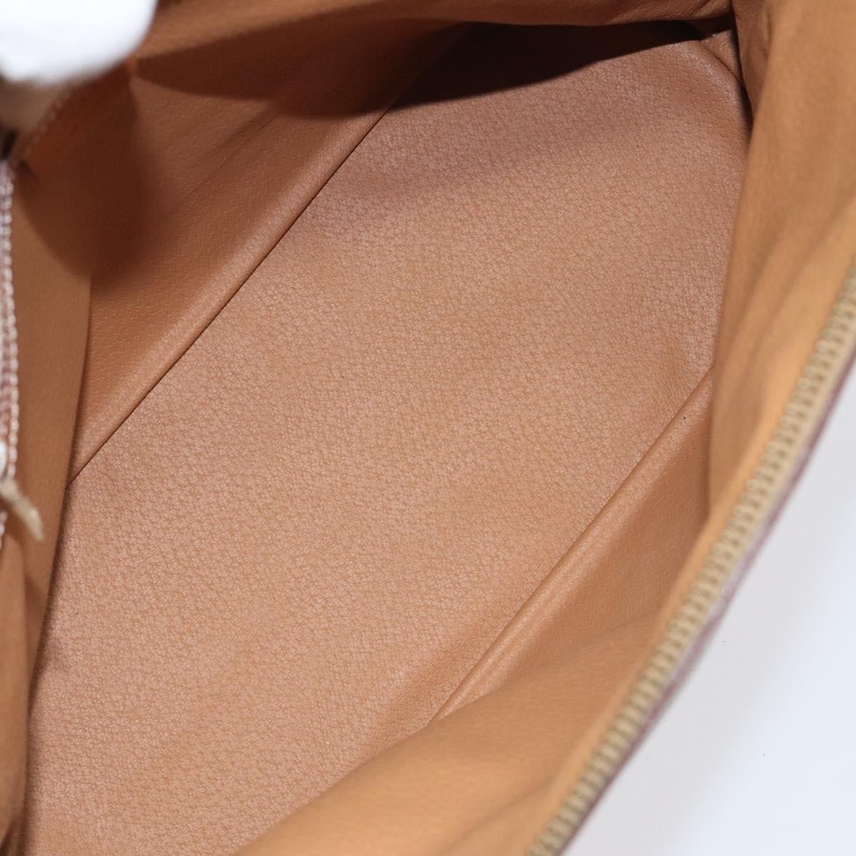 Celine Vintage Macadam Handbag Canvas And Leather Beige Canvas Handbag (Pre-Owned)
