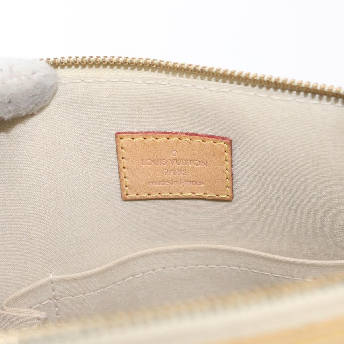 Louis Vuitton Alma Handbag Monogram Vernis Beige Patent_Leather Handbag (Pre-Owned)