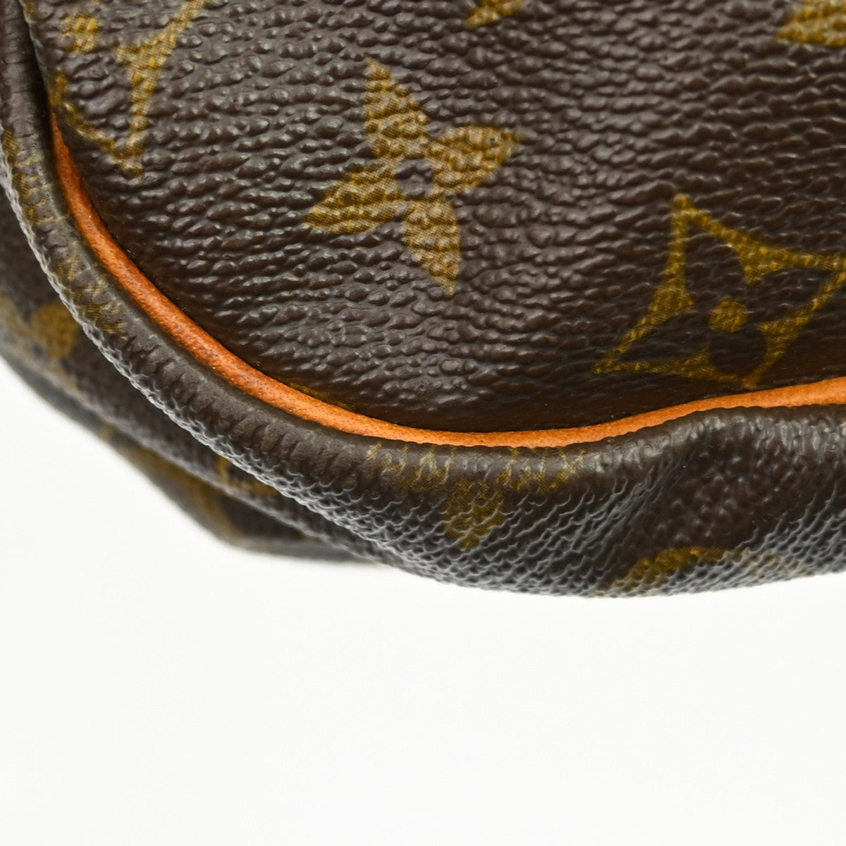 Louis Vuitton Saumur Handbag Monogram Canvas Brown Canvas Shoulder Bag Bag (Pre-Owned)