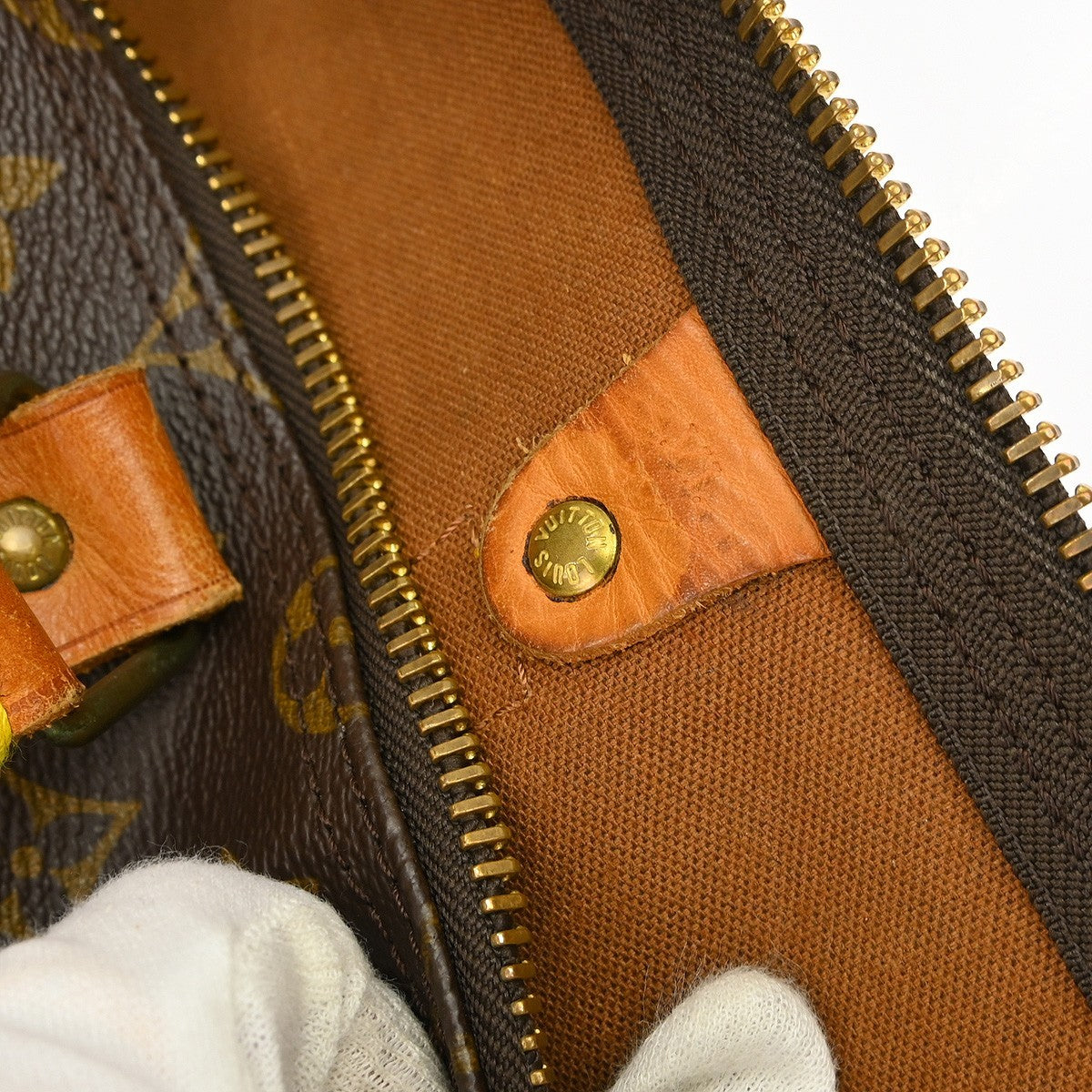 Louis Vuitton Keepall Bandouliere Bag Monogram Canvas Brown Canvas Travel Bag Bag (Pre-Owned)
