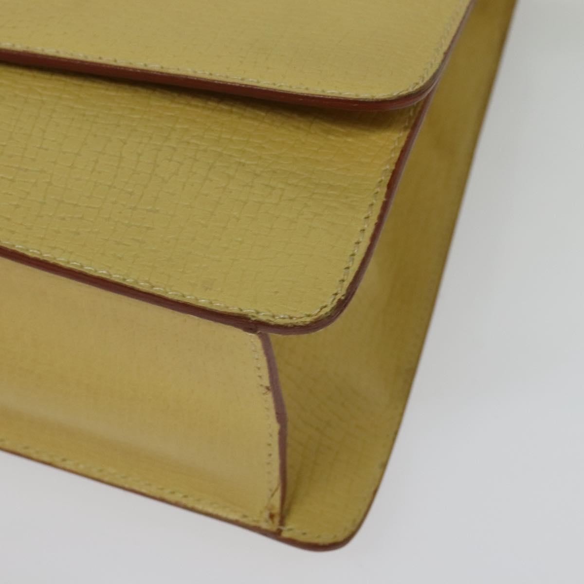 Loewe Barcelona Shoulder Bag Leather Yellow Leather Bag (Pre-Owned)