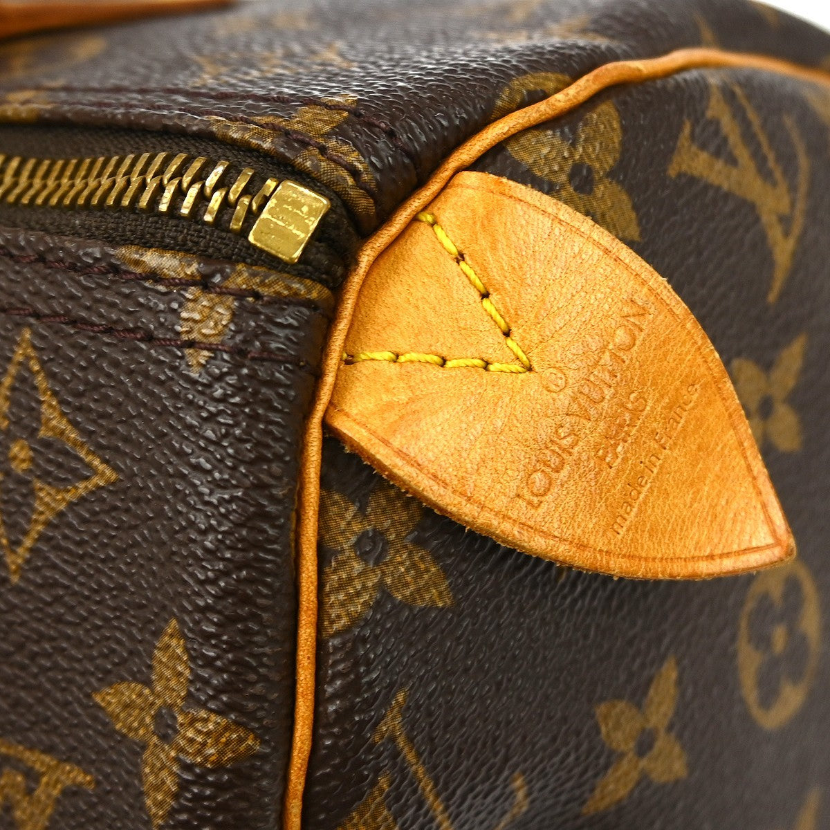 Louis Vuitton Speedy Handbag Monogram Canvas Brown Canvas Handbag (Pre-Owned)