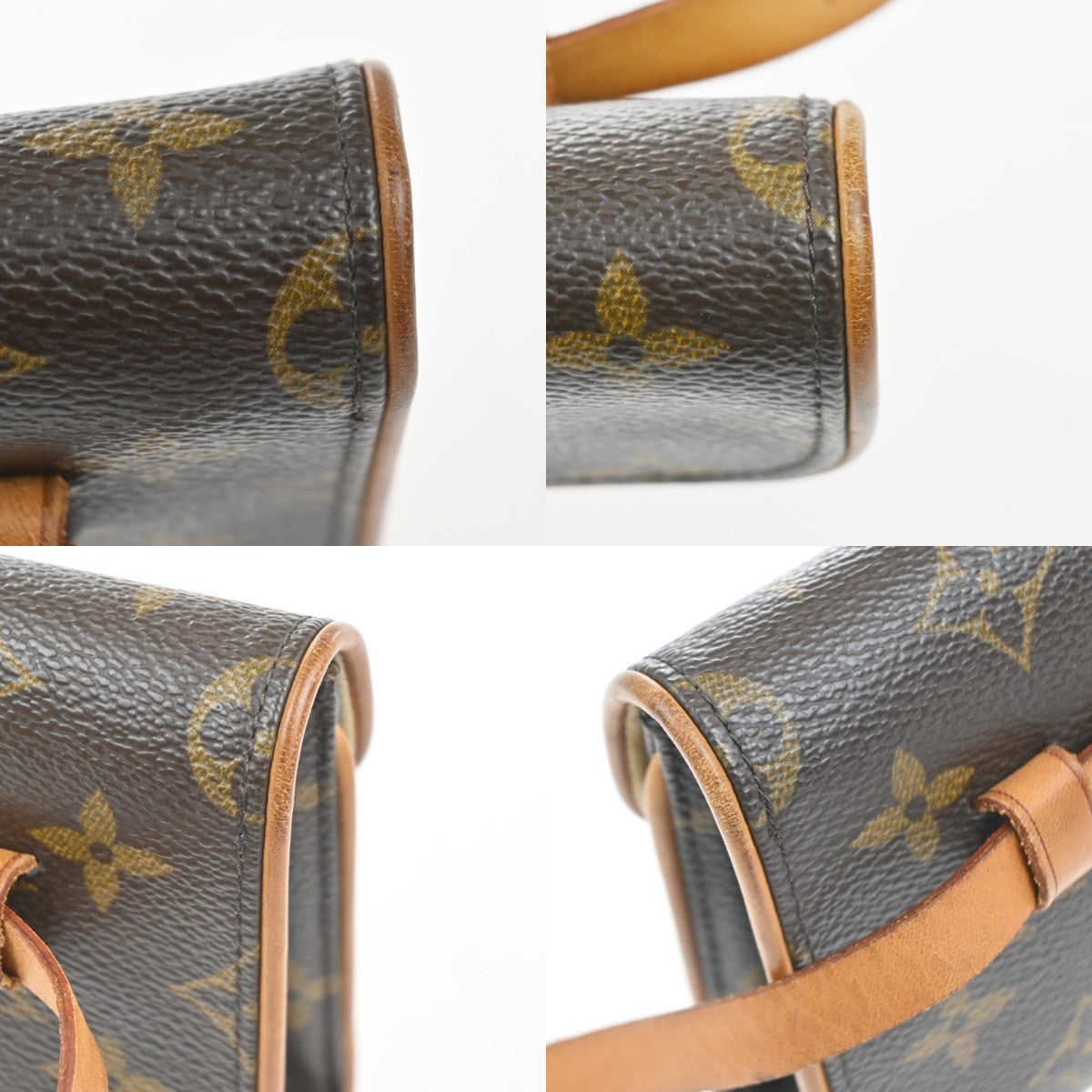Louis Vuitton Florentine Waist Bag Monogram Canvas Brown Canvas Clutche & Pouche Bag (Pre-Owned)