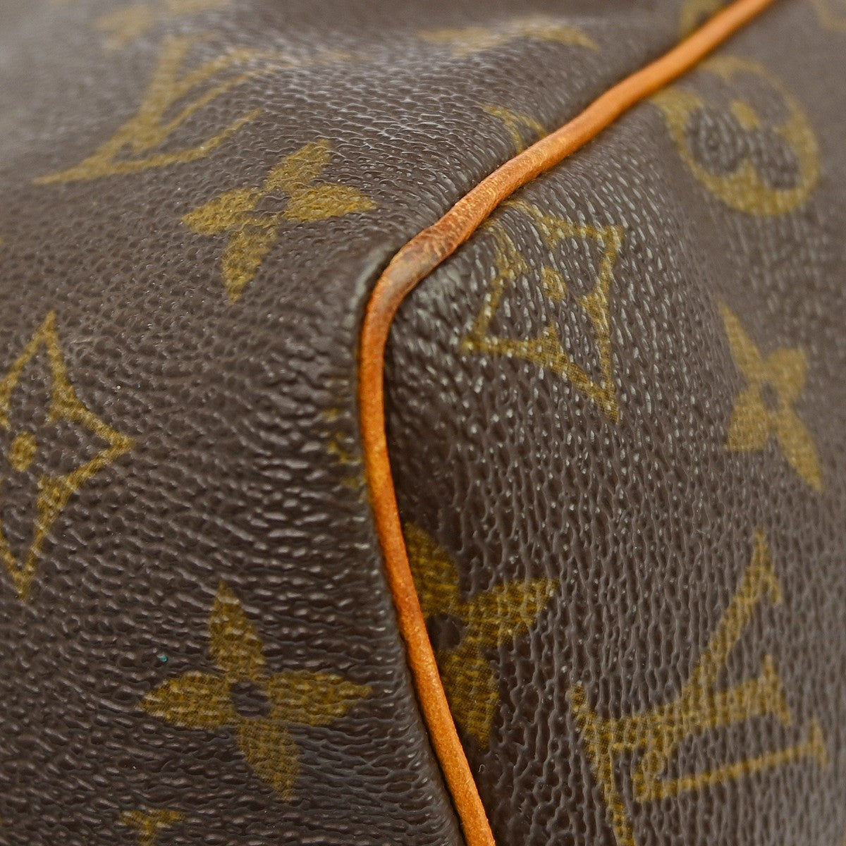 Louis Vuitton Speedy Handbag Monogram Canvas Brown Canvas Handbag (Pre-Owned)