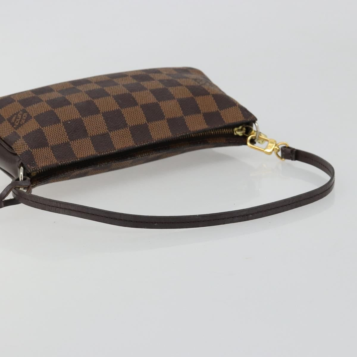 Louis Vuitton Navona Pochette Accessoires Damier Brown Canvas Clutche & Pouche Bag (Pre-Owned)