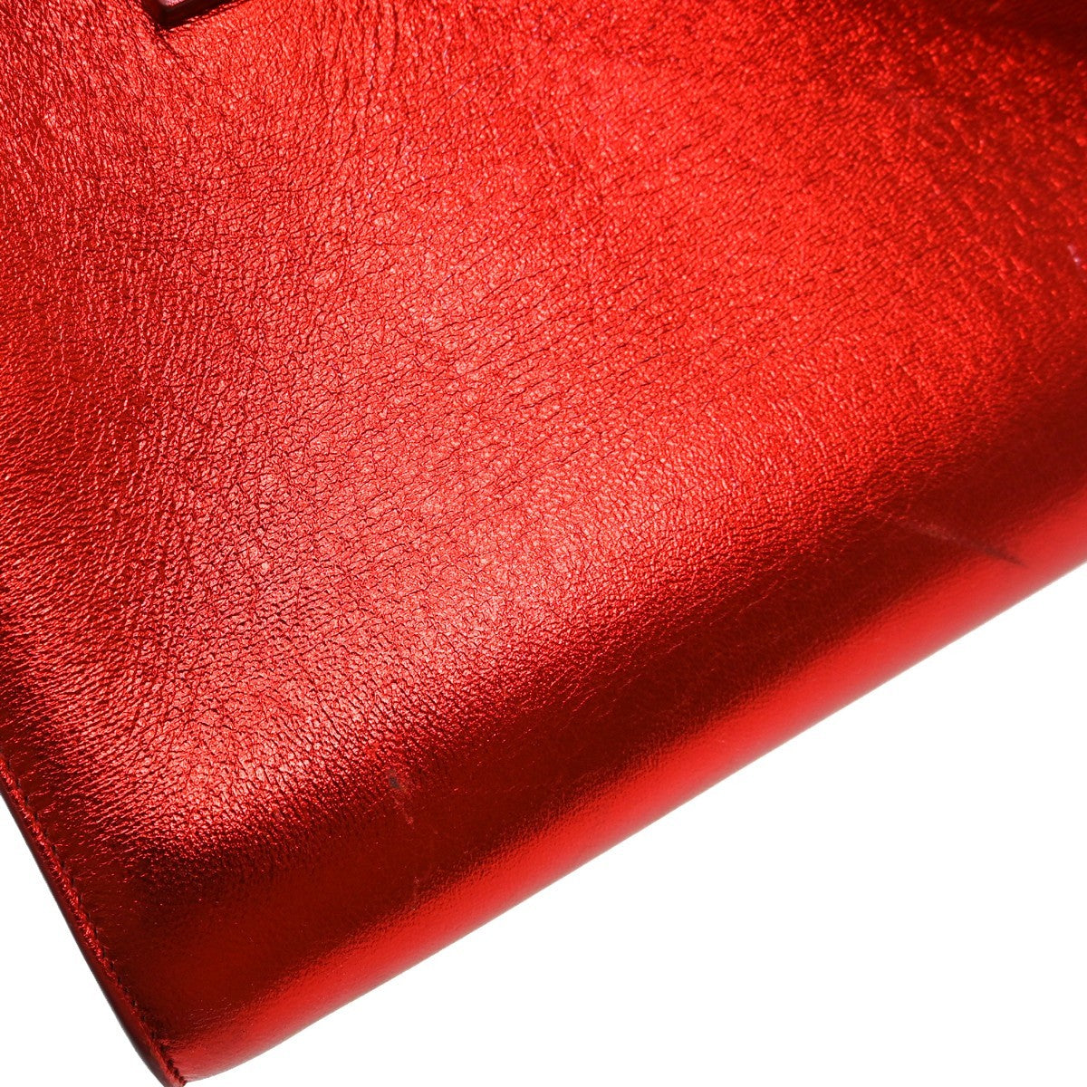 Saint Laurent Sac De Jour Bag Leather Red Leather Handbag (Pre-Owned)