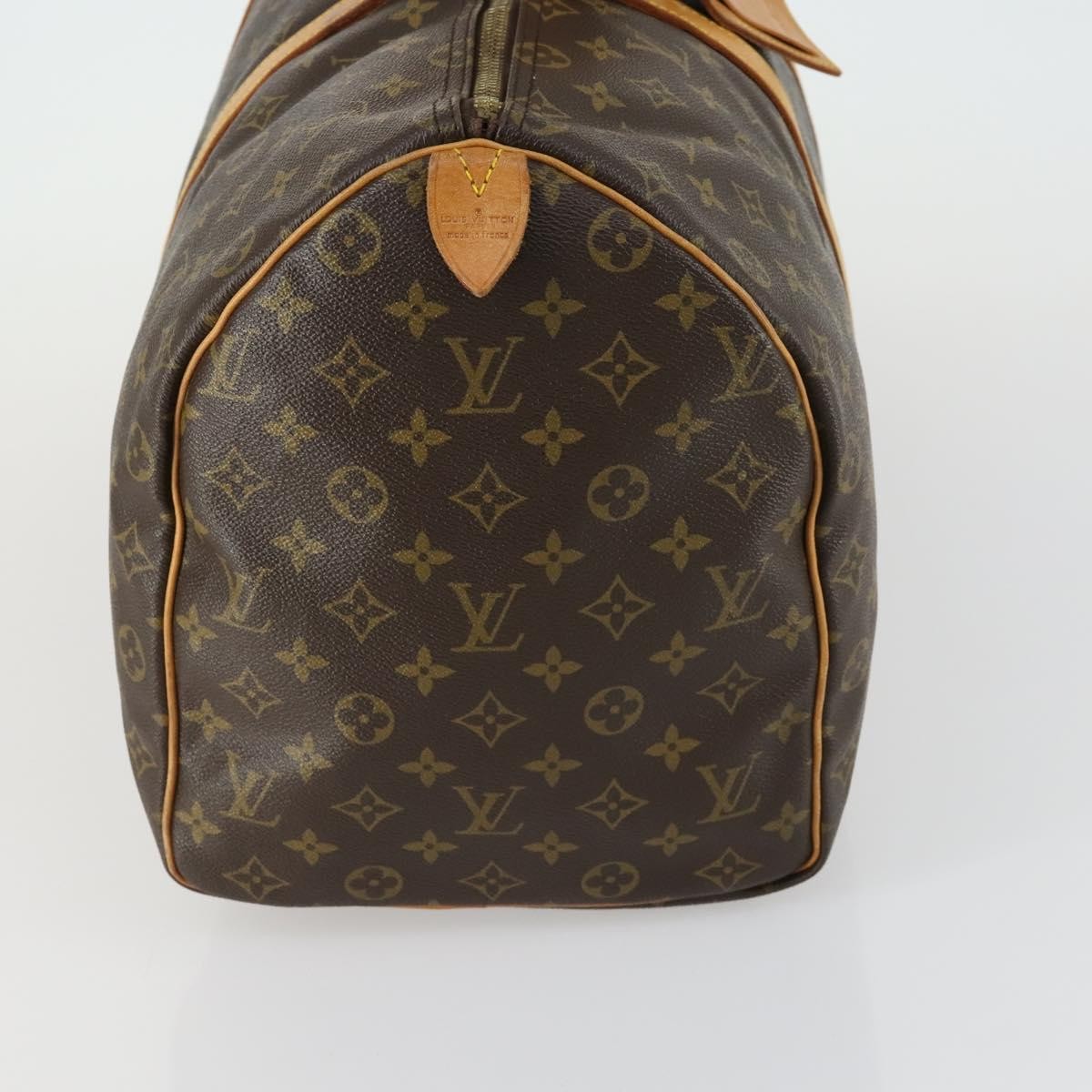 Louis Vuitton Keepall Bag Monogram Canvas Brown Canvas Travel Bag Bag (Pre-Owned)