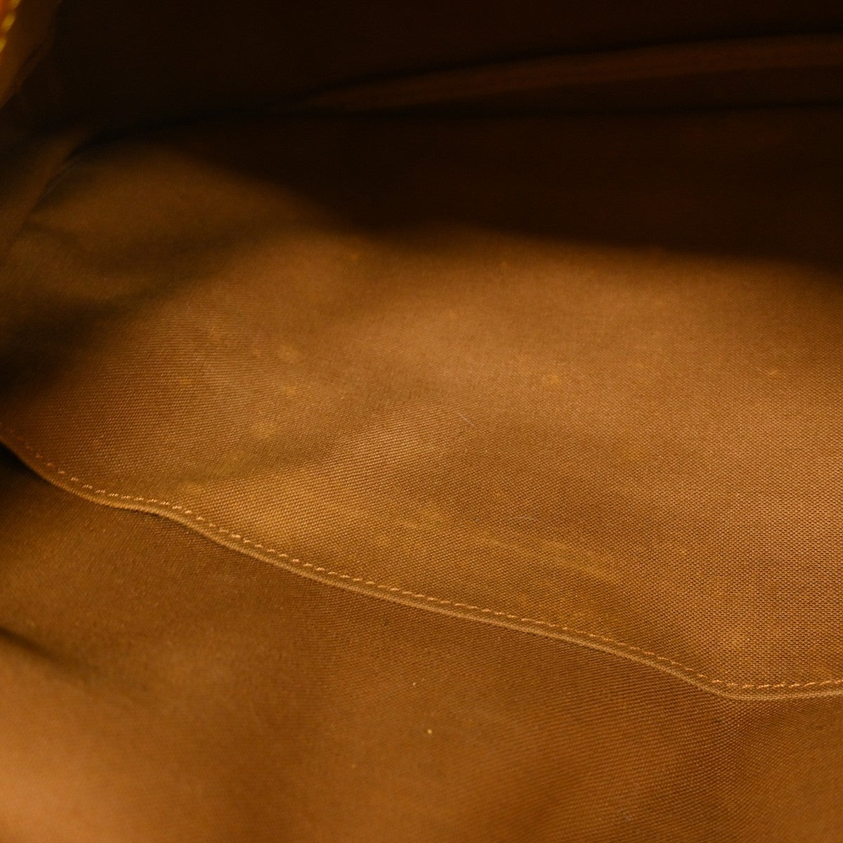 Louis Vuitton Saumur Handbag Monogram Canvas Brown Canvas Shoulder Bag Bag (Pre-Owned)
