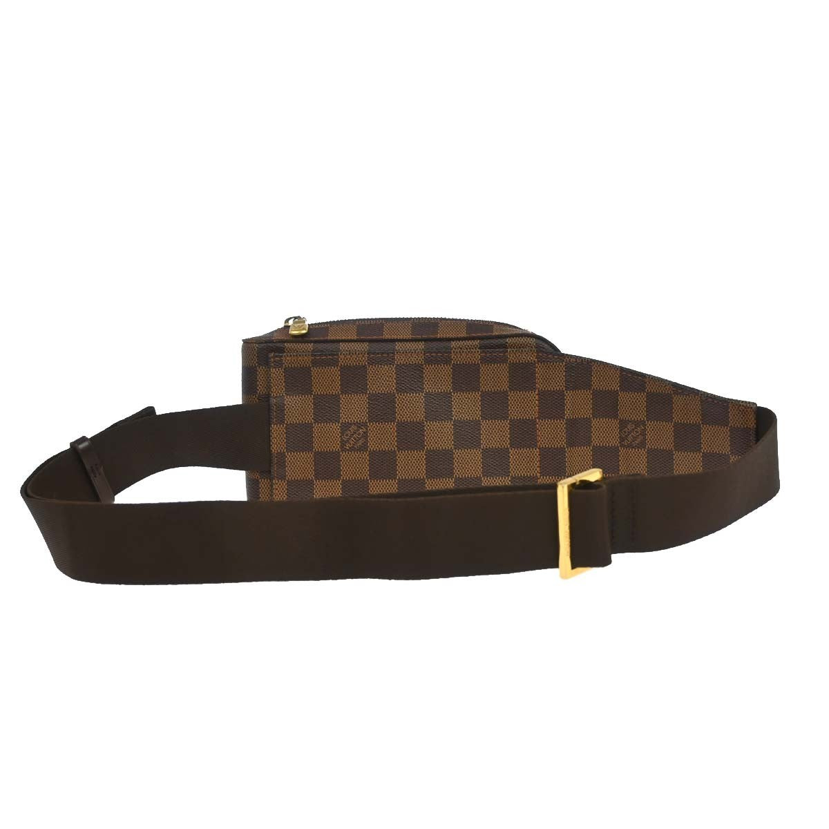 Louis Vuitton Geronimos Waist Bag Damier Brown Canvas Shoulder Bag Bag (Pre-Owned)