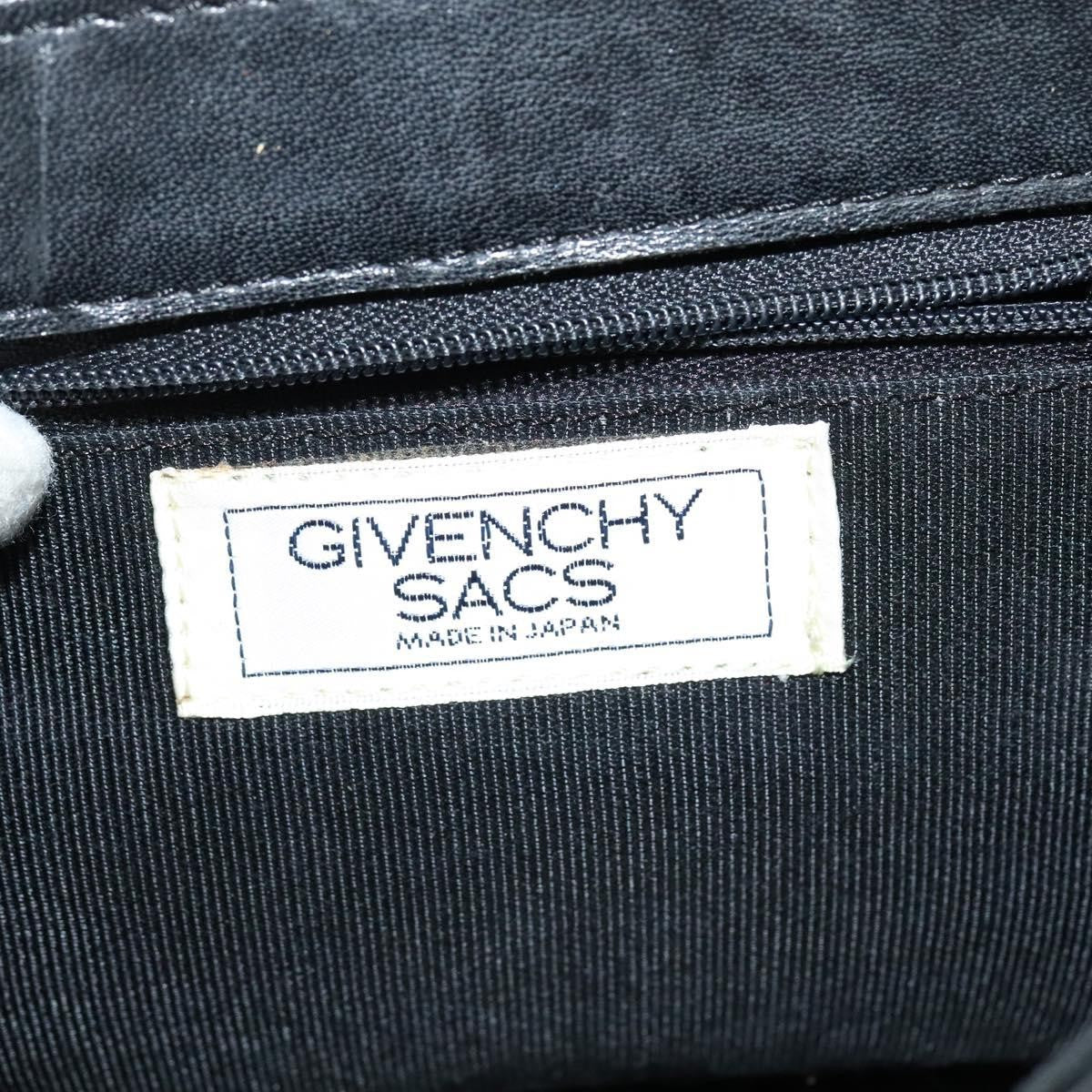 Givenchy Shoulder Bag Leather Black Leather Shoulder Bag Bag (Pre-Owned)