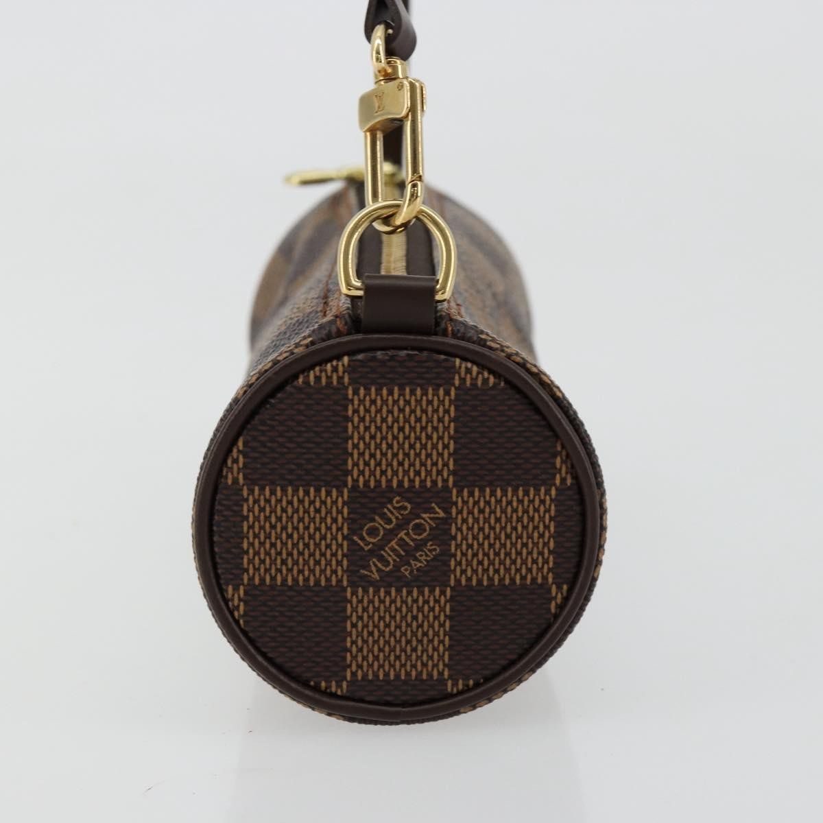 Louis Vuitton Papillon Pochette Damier Brown Canvas Clutche & Pouche Bag (Pre-Owned)