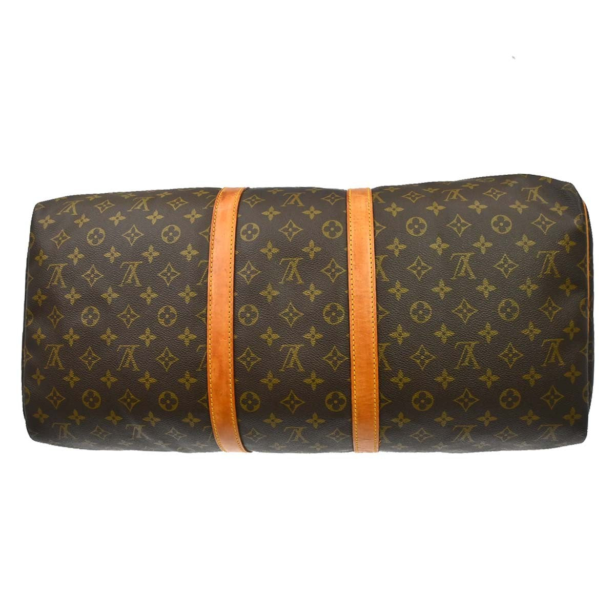 Louis Vuitton Keepall Bag Monogram Canvas Brown Canvas Travel Bag Bag (Pre-Owned)