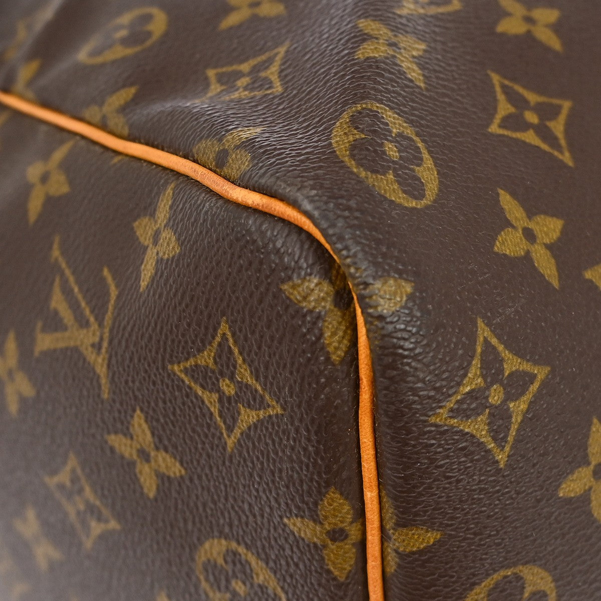 Louis Vuitton Keepall Bag Monogram Canvas Brown Canvas Travel Bag Bag (Pre-Owned)