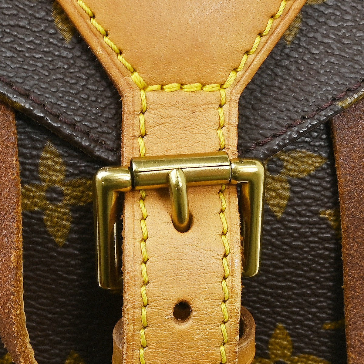 Louis Vuitton Montsouris Backpack Monogram Canvas Brown Canvas Backpack Bag (Pre-Owned)
