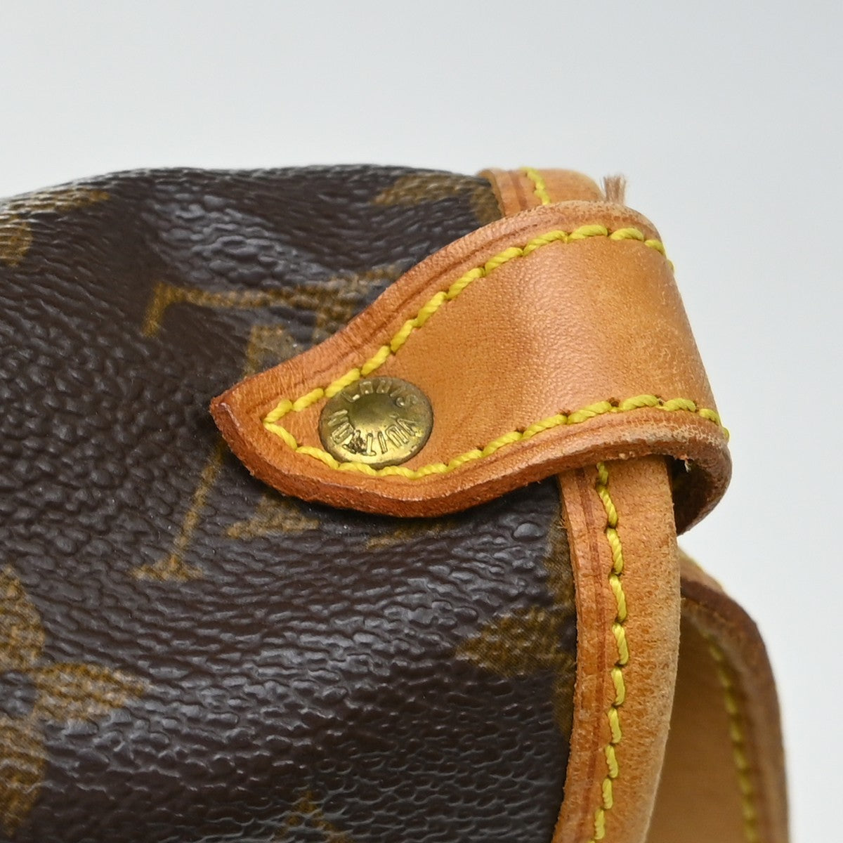 Louis Vuitton Saumur Handbag Monogram Canvas Brown Canvas Shoulder Bag Bag (Pre-Owned)