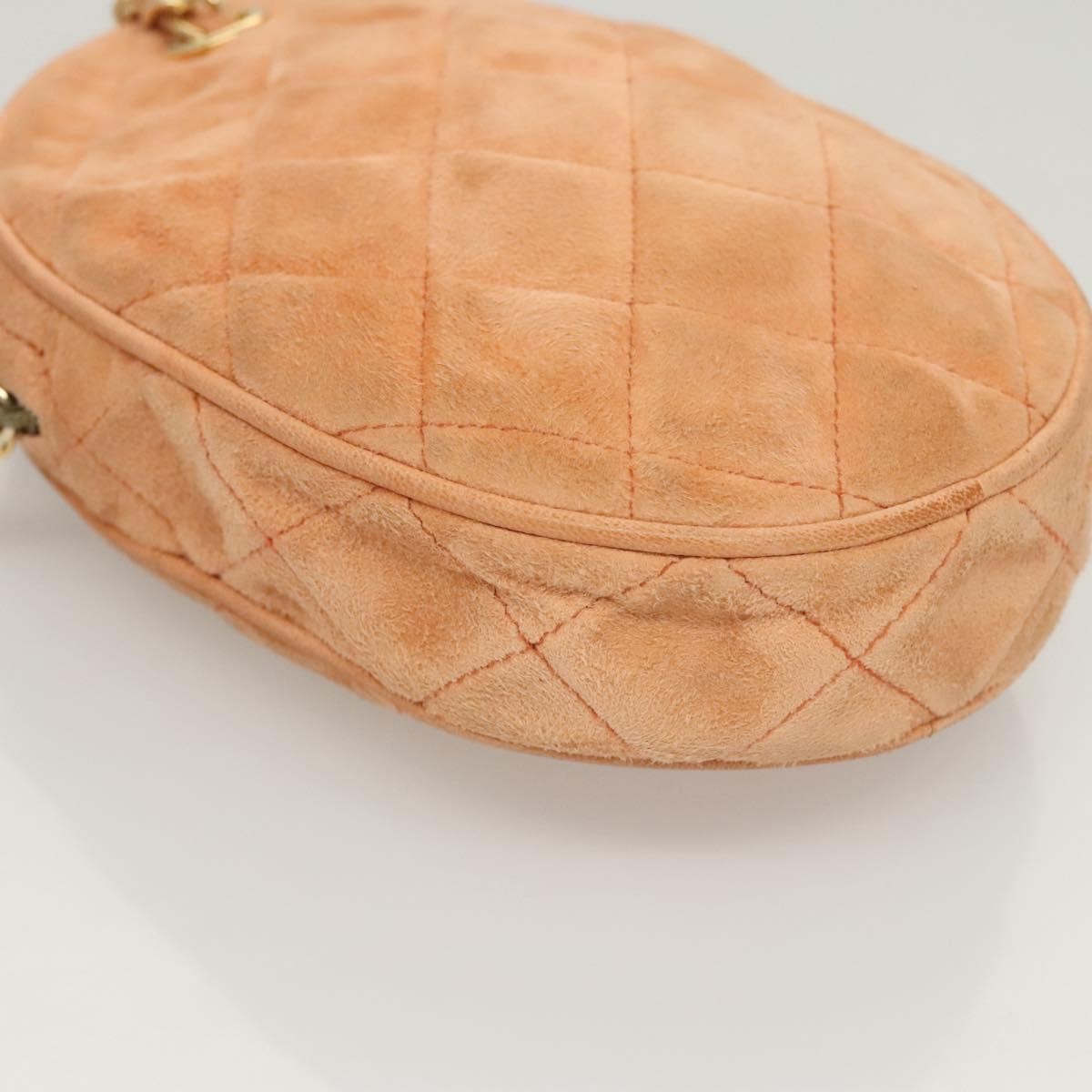 Chanel Vintage Clutch Suede Orange Suede Clutche & Pouche Bag (Pre-Owned)