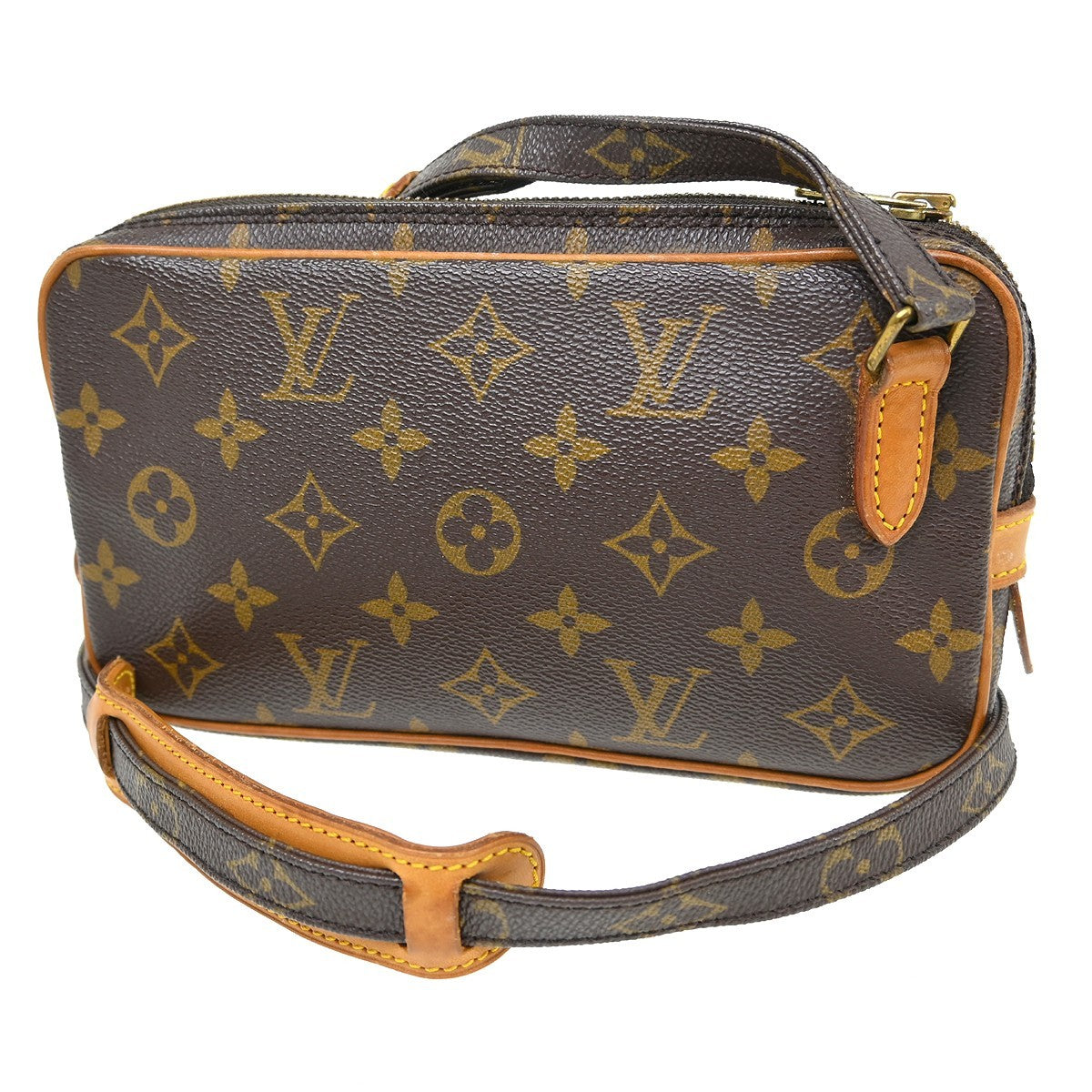 Louis Vuitton Pochette Marly Bandouliere Bag Monogram Canvas Brown Canvas Shoulder Bag Bag (Pre-Owned)