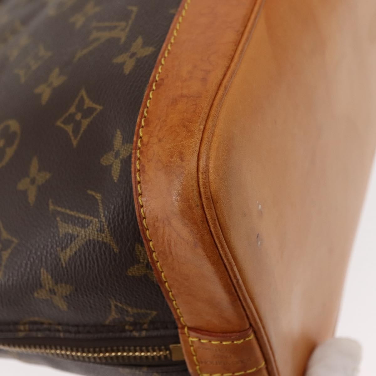 Louis Vuitton Vintage Alma Handbag Monogram Canvas Brown Canvas Handbag (Pre-Owned)