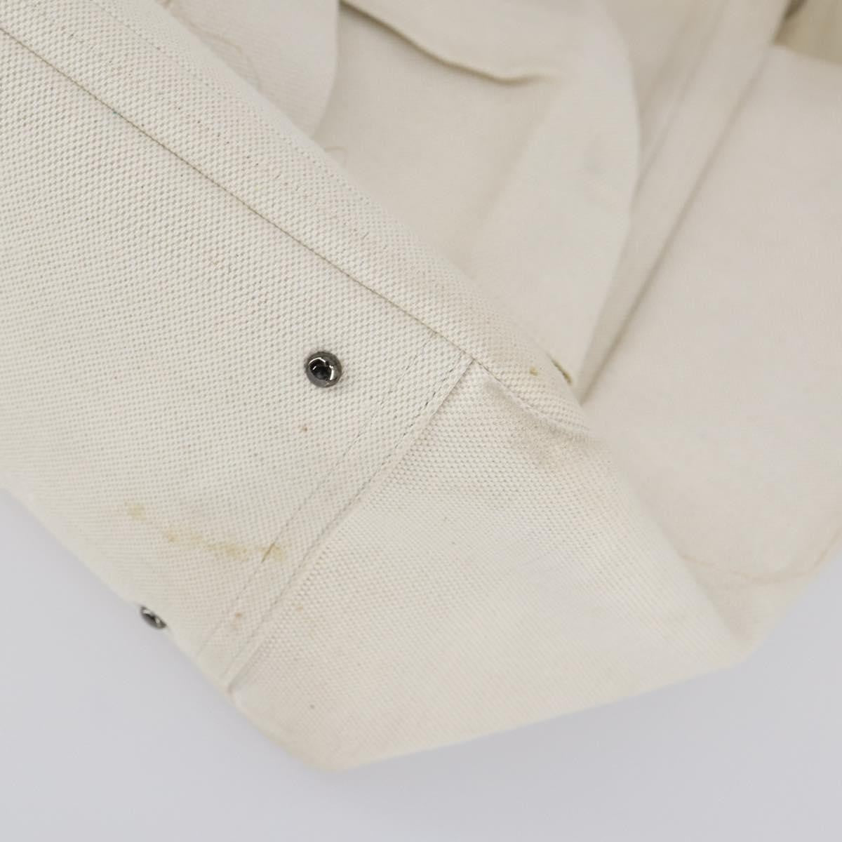 Valentino Garavani Atelier 02 Tote Canvas White Canvas Tote Bag Bag (Pre-Owned)