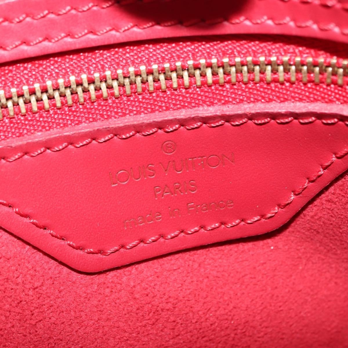 Louis Vuitton Bucket Bag Epi Leather Red Leather Shoulder Bag Bag (Pre-Owned)
