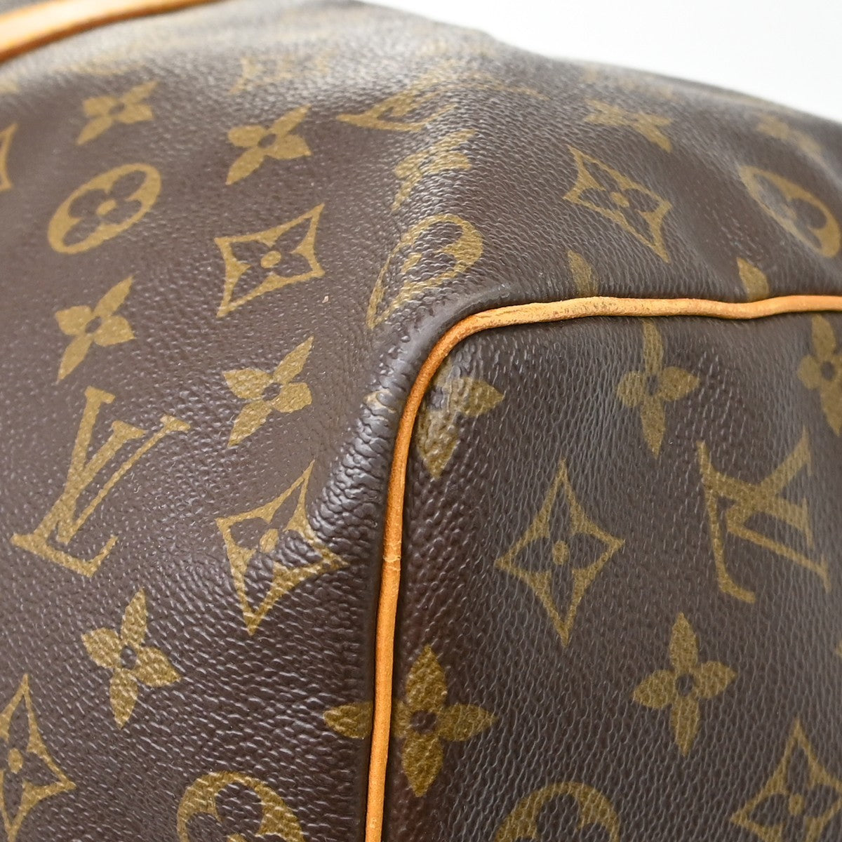 Louis Vuitton Keepall Bag Monogram Canvas Brown Canvas Travel Bag Bag (Pre-Owned)