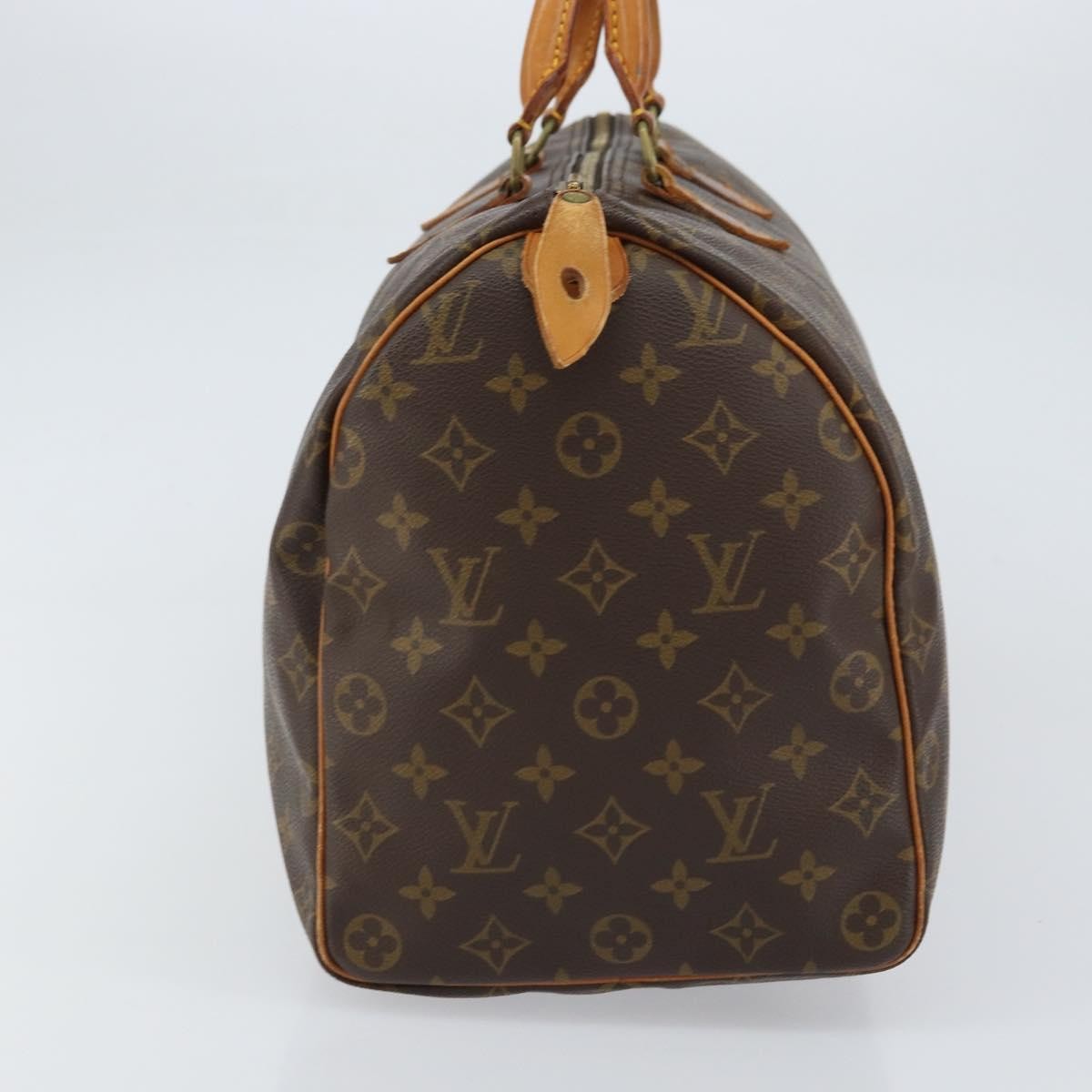 Louis Vuitton Speedy Handbag Monogram Canvas Brown Canvas Handbag (Pre-Owned)