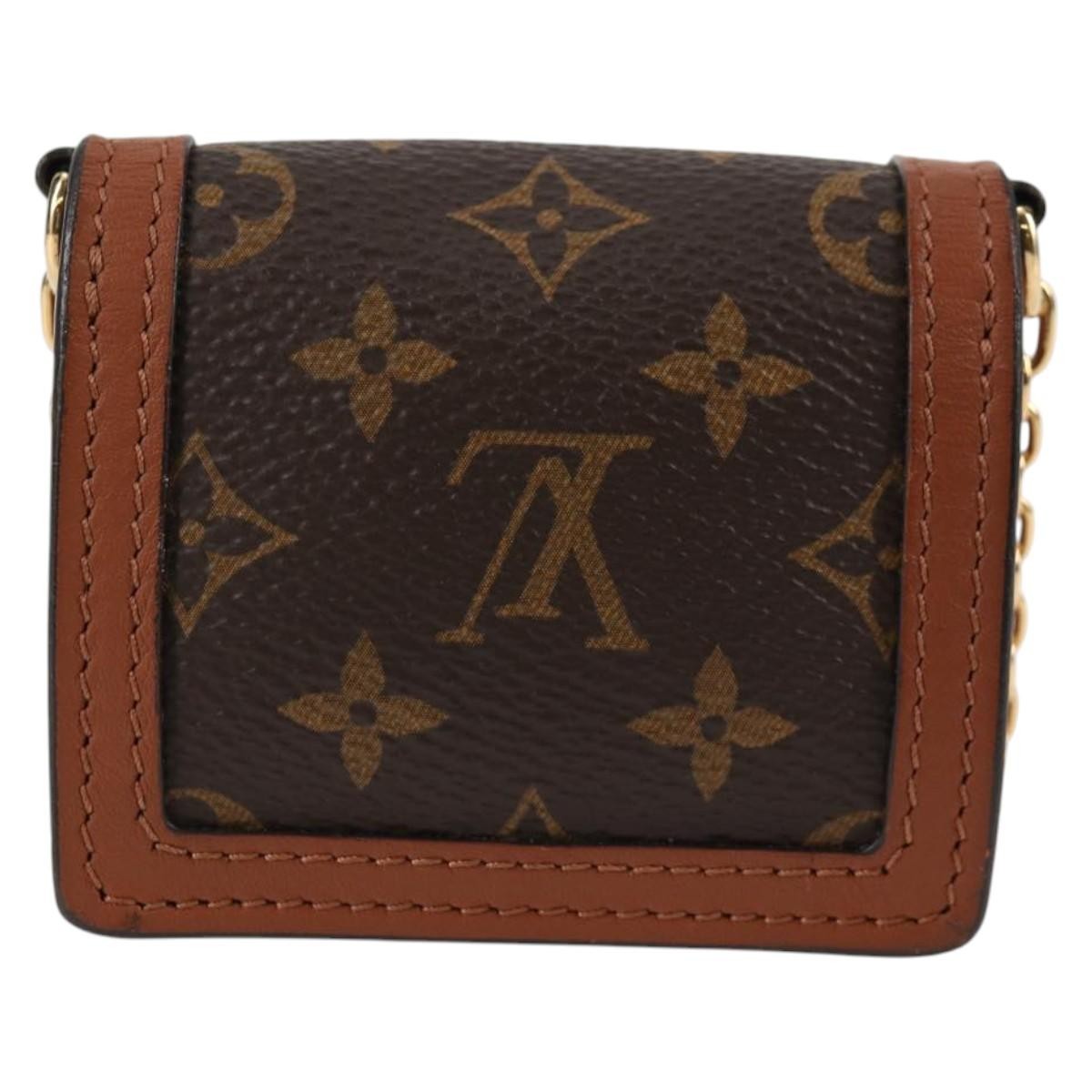 Louis Vuitton Dauphine Chain Wallet Reverse Monogram Canvas Brown Canvas Bag (Pre-Owned)