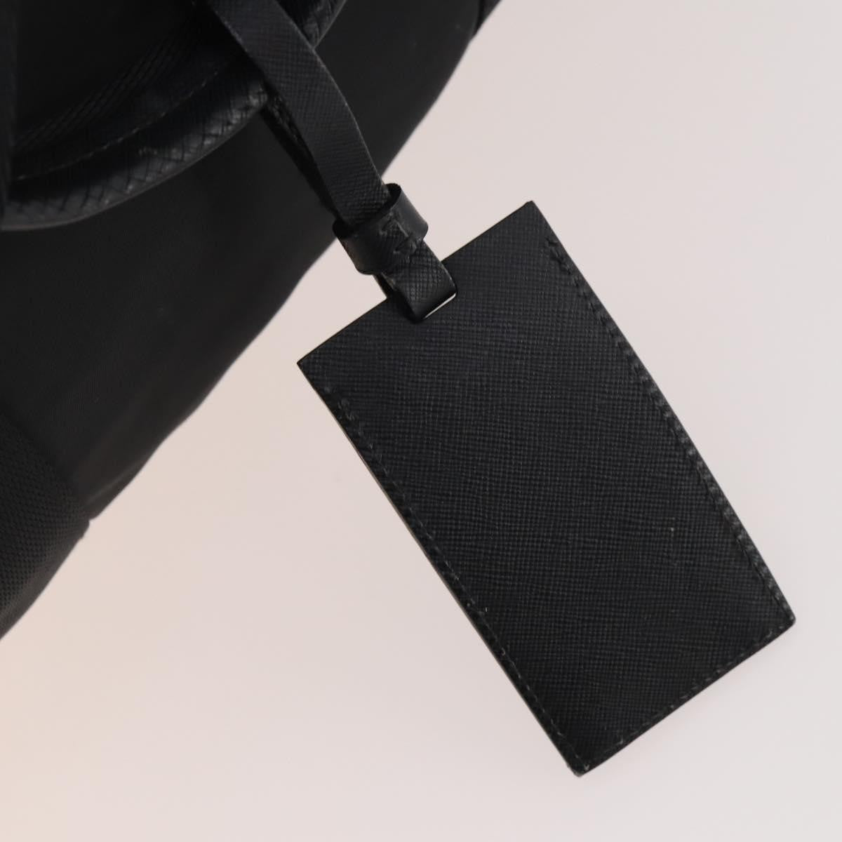 Prada Vintage Boston Bag Nylon Black Nylon Travel Bag Bag (Pre-Owned)