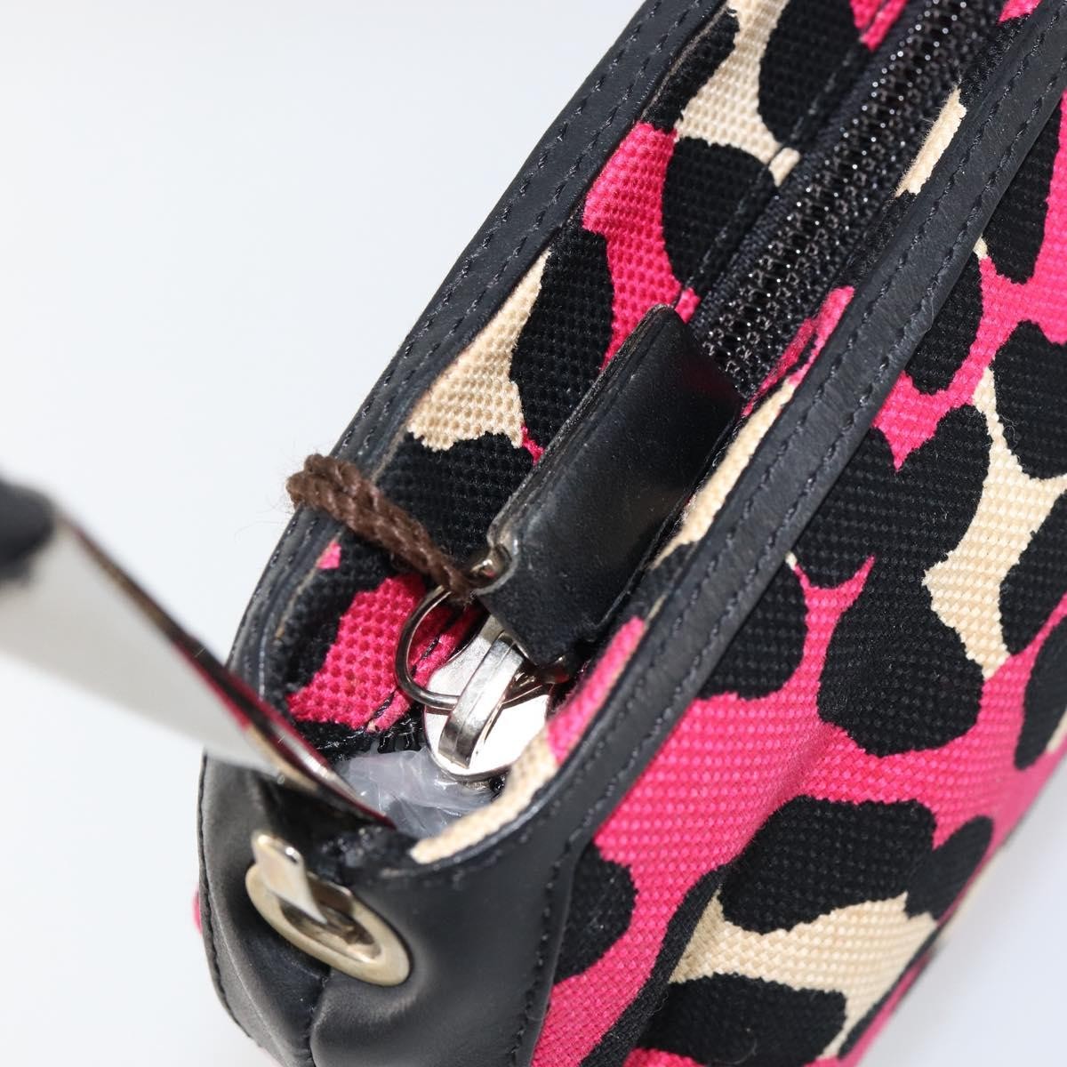 Bottega Veneta Vintage Shoulder Bag Canvas Pink Canvas Shoulder Bag Bag (Pre-Owned)
