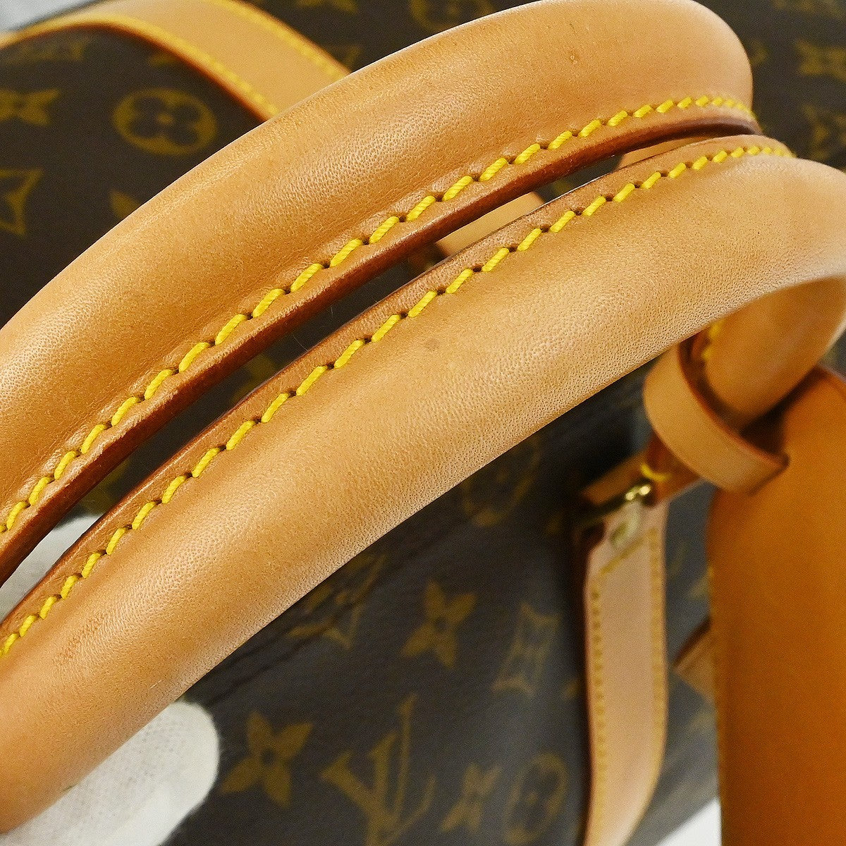 Louis Vuitton Keepall Bandouliere Bag Monogram Canvas Brown Canvas Travel Bag Bag (Pre-Owned)
