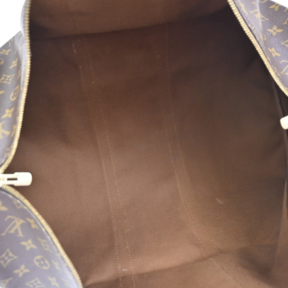 Louis Vuitton Keepall Bag Monogram Canvas Brown Canvas Travel Bag Bag (Pre-Owned)